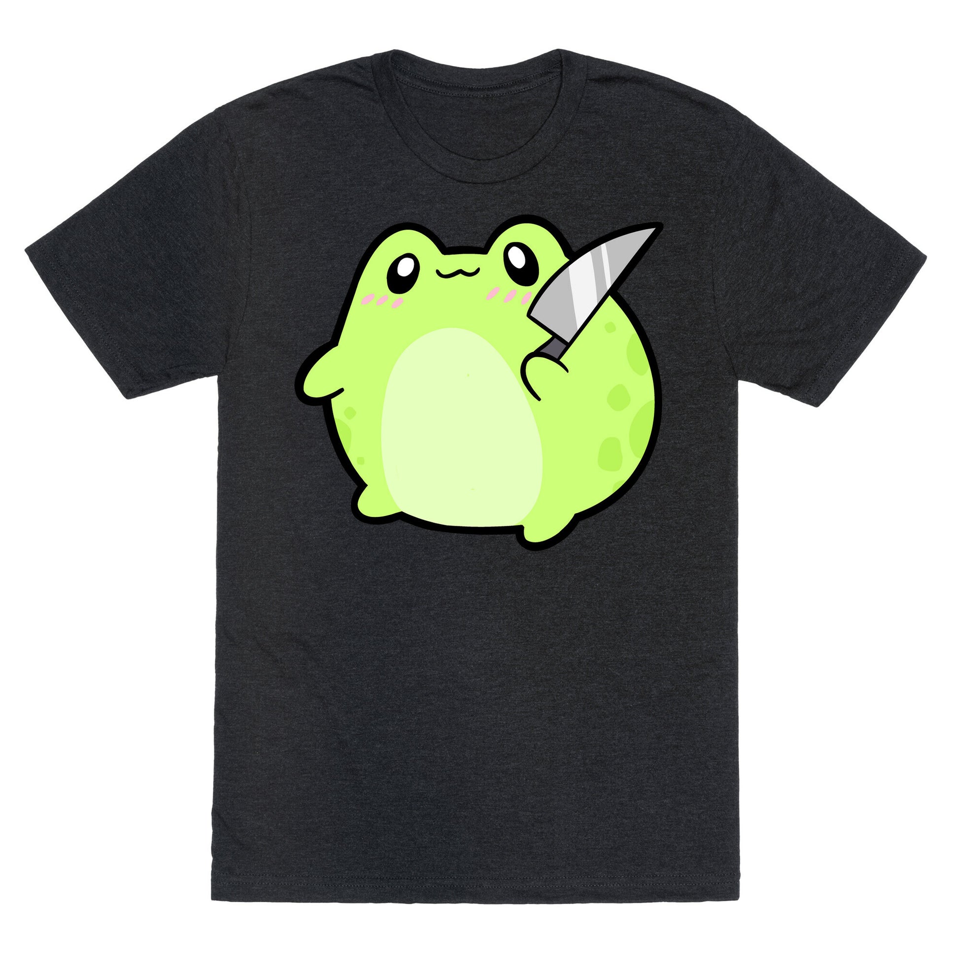Cute Froggie With A Knife Unisex Triblend Tee