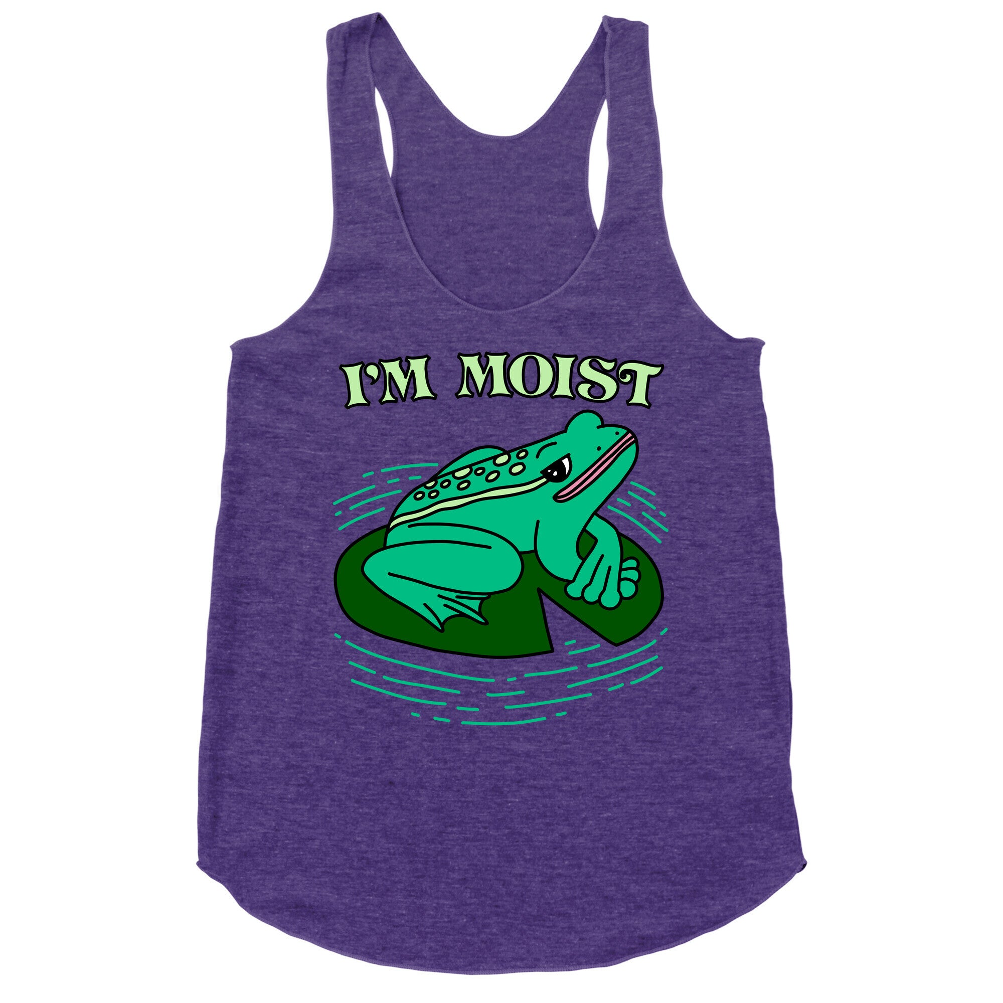 I'm Moist Frog Racerback Tank