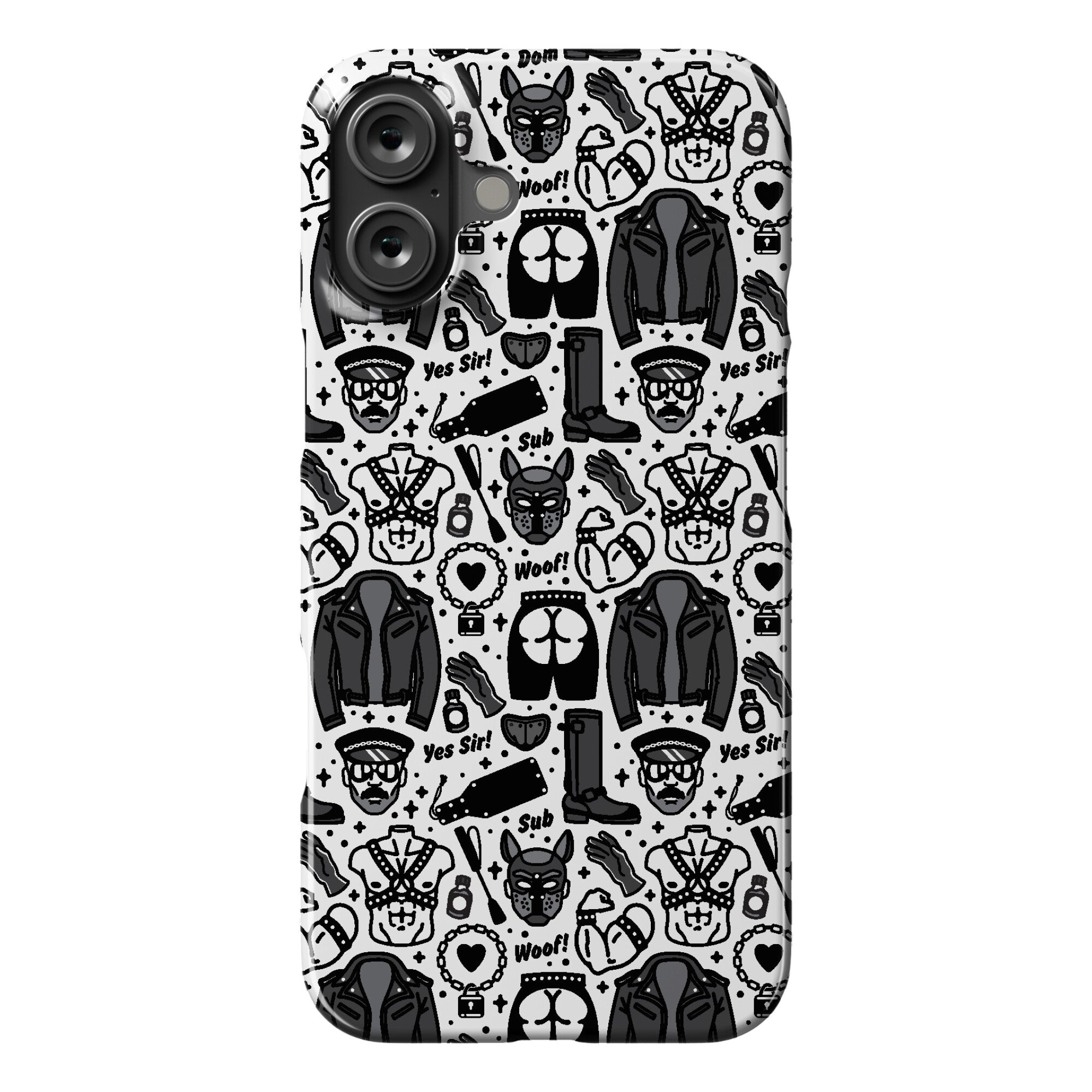 Leather Daddy Pattern Phone Case