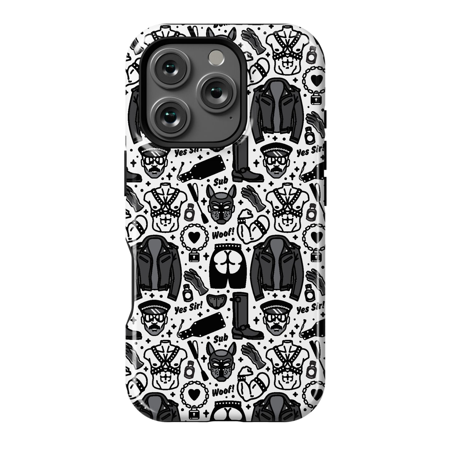 Leather Daddy Pattern Phone Case