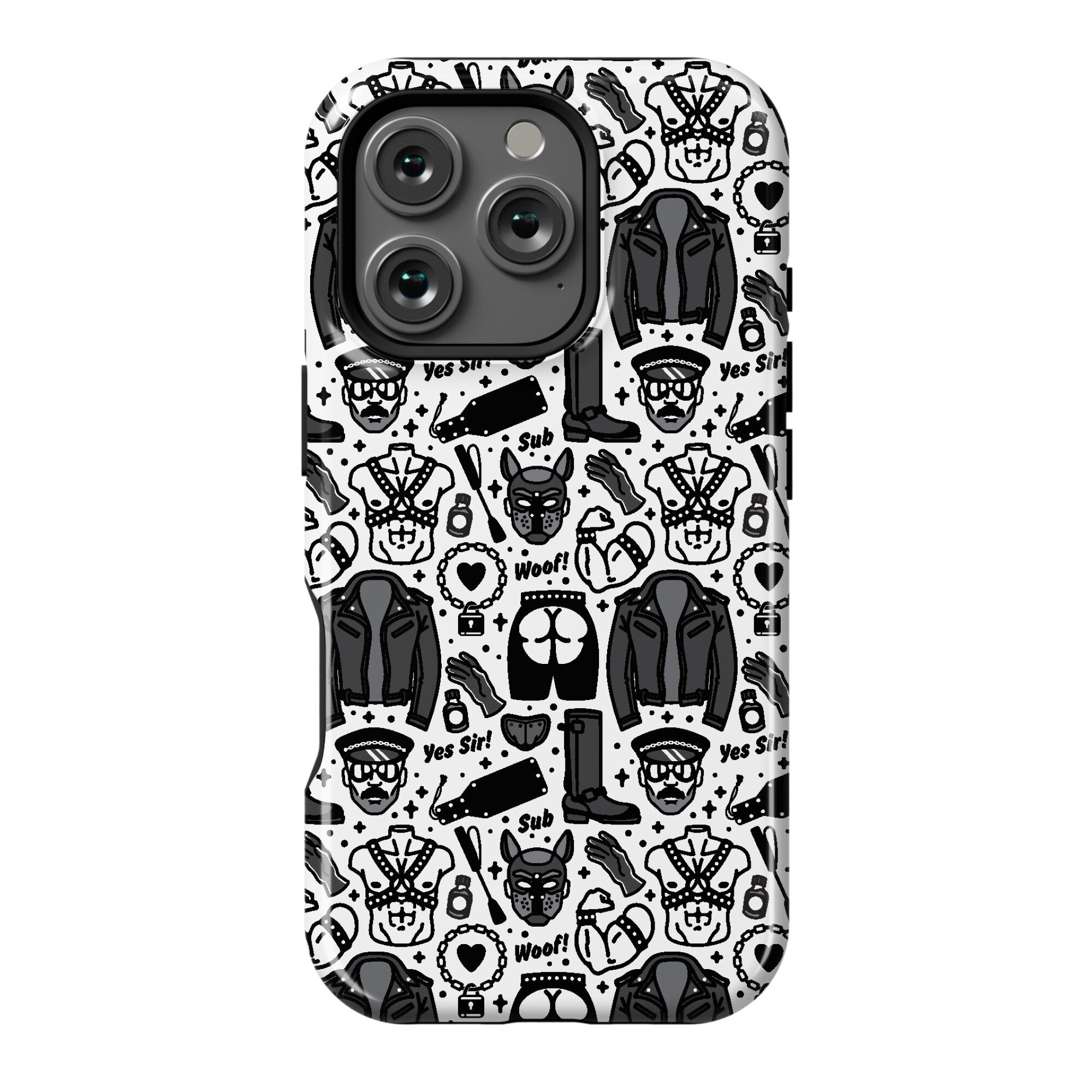 Leather Daddy Pattern Phone Case
