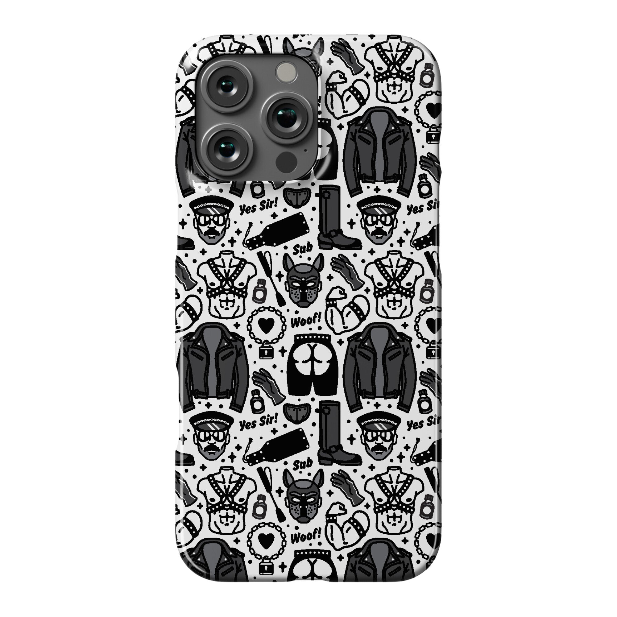 Leather Daddy Pattern Phone Case