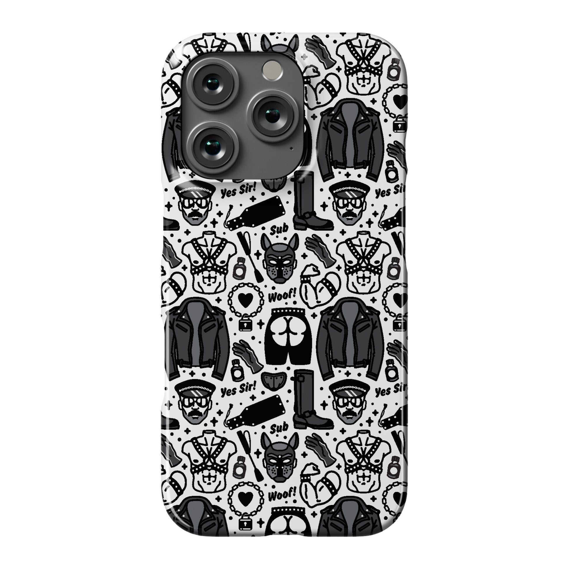 Leather Daddy Pattern Phone Case