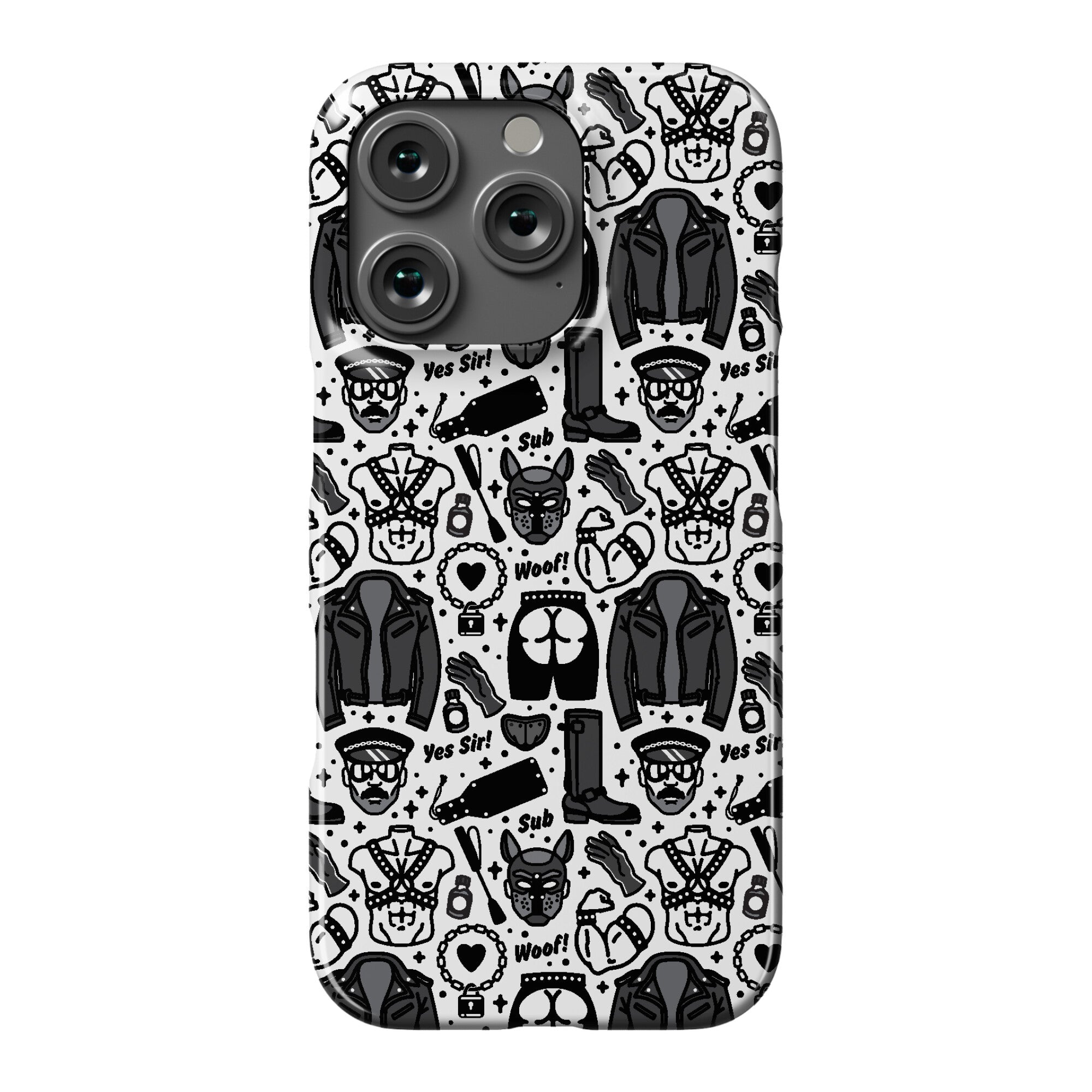 Leather Daddy Pattern Phone Case