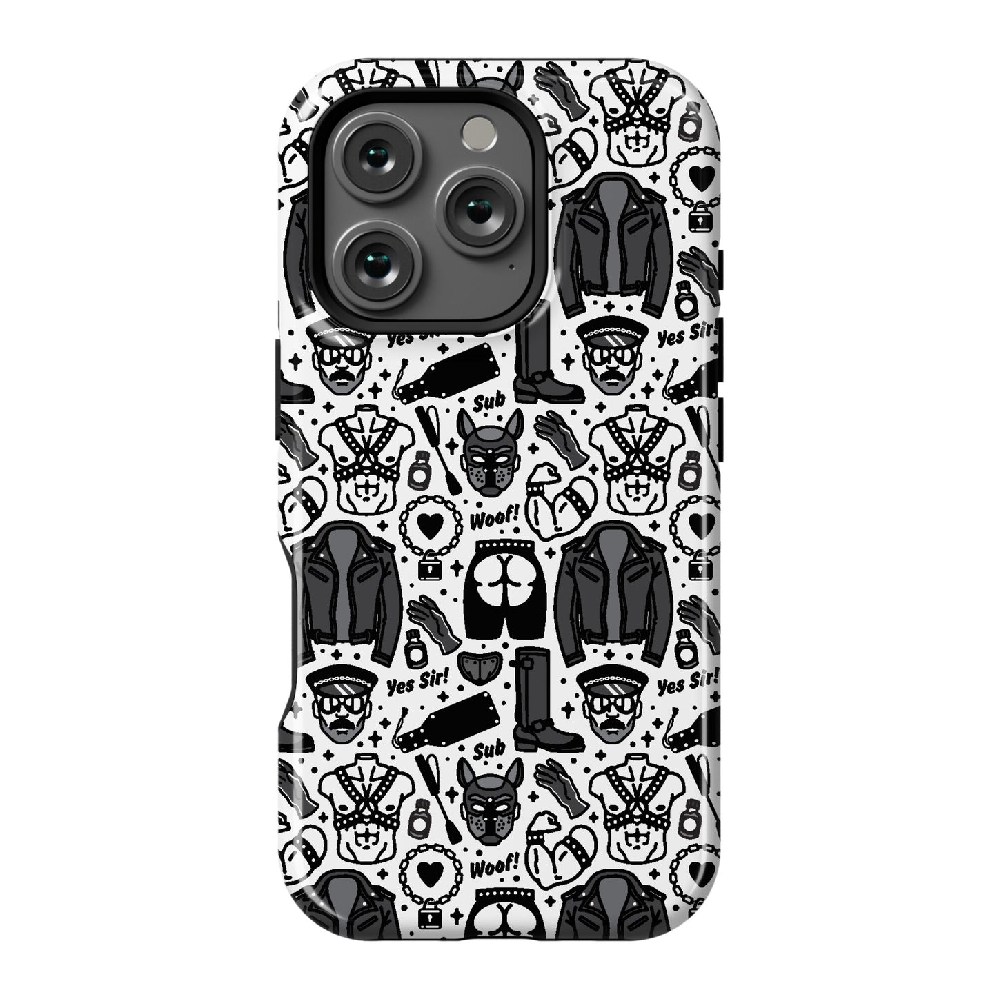 Leather Daddy Pattern Phone Case