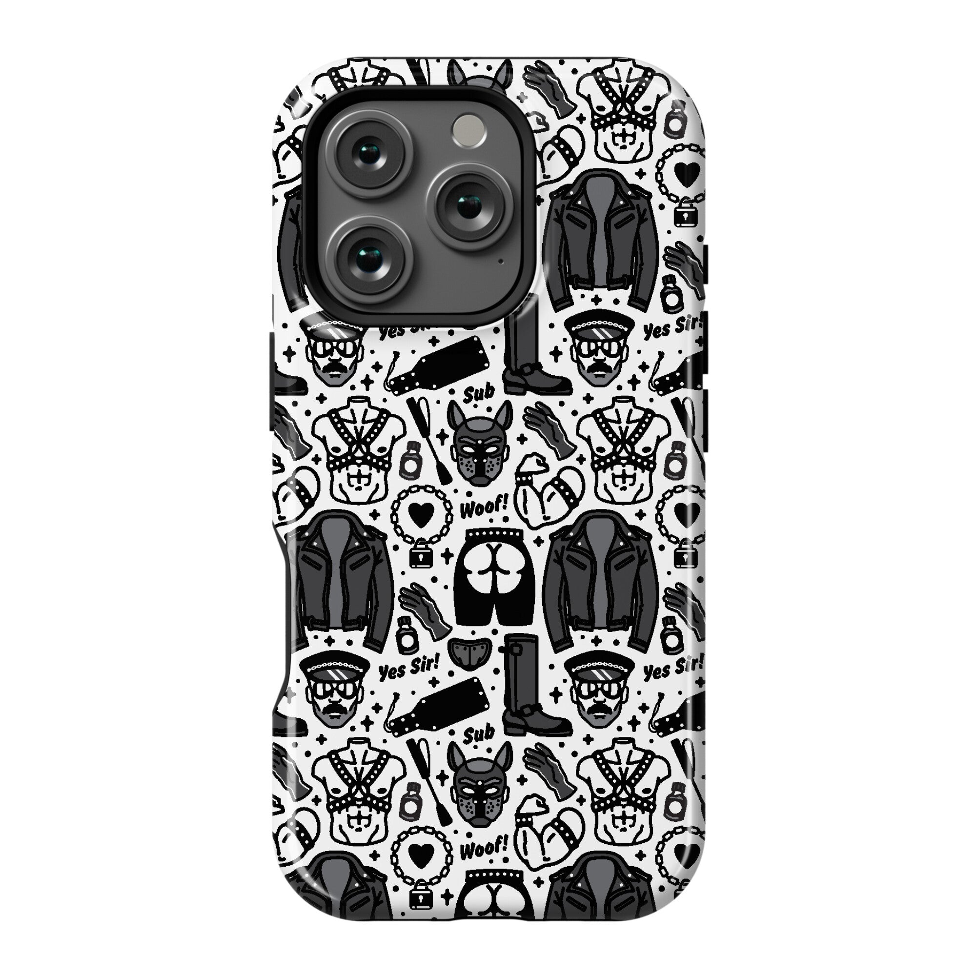 Leather Daddy Pattern Phone Case