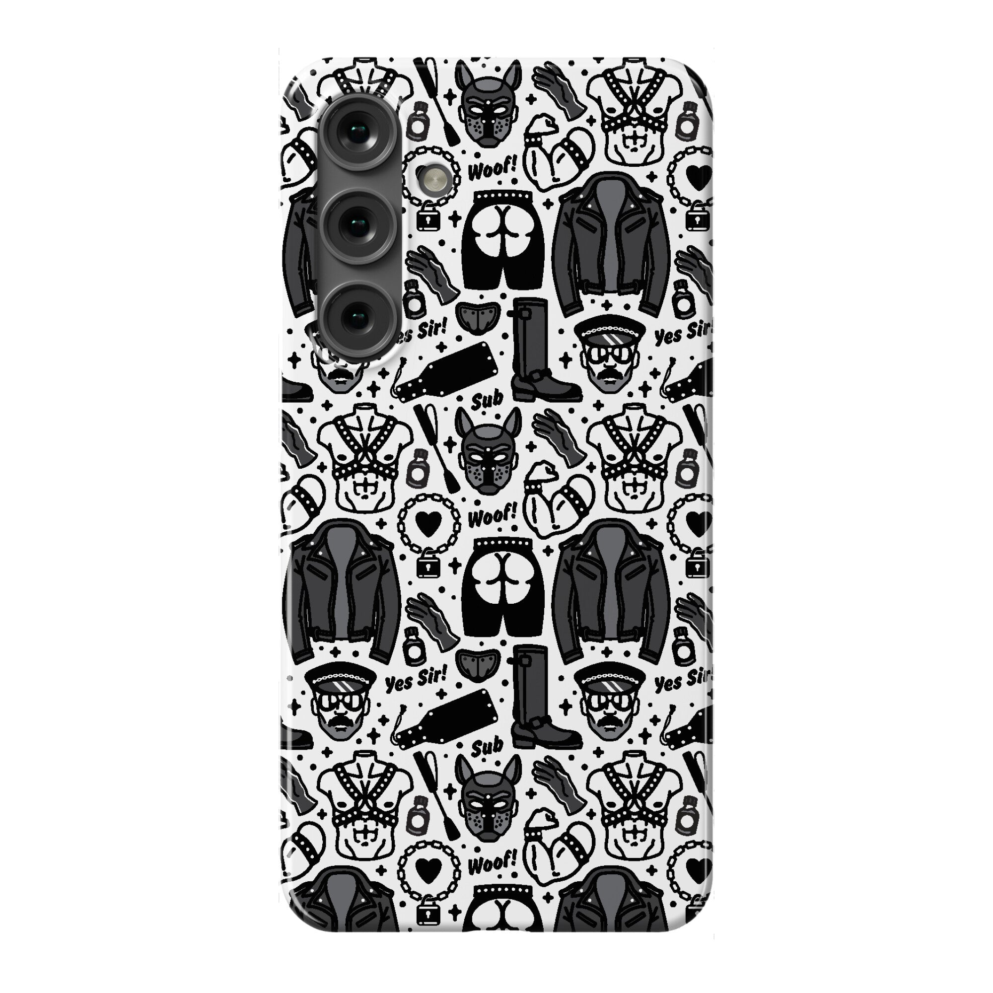 Leather Daddy Pattern Phone Case