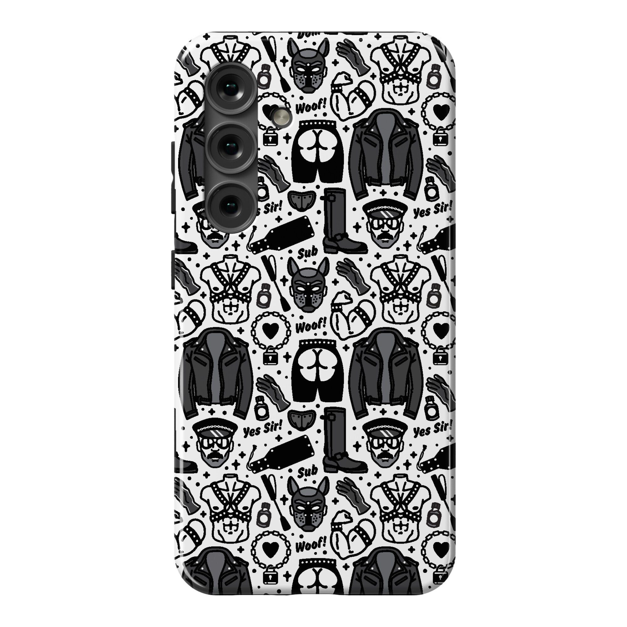 Leather Daddy Pattern Phone Case