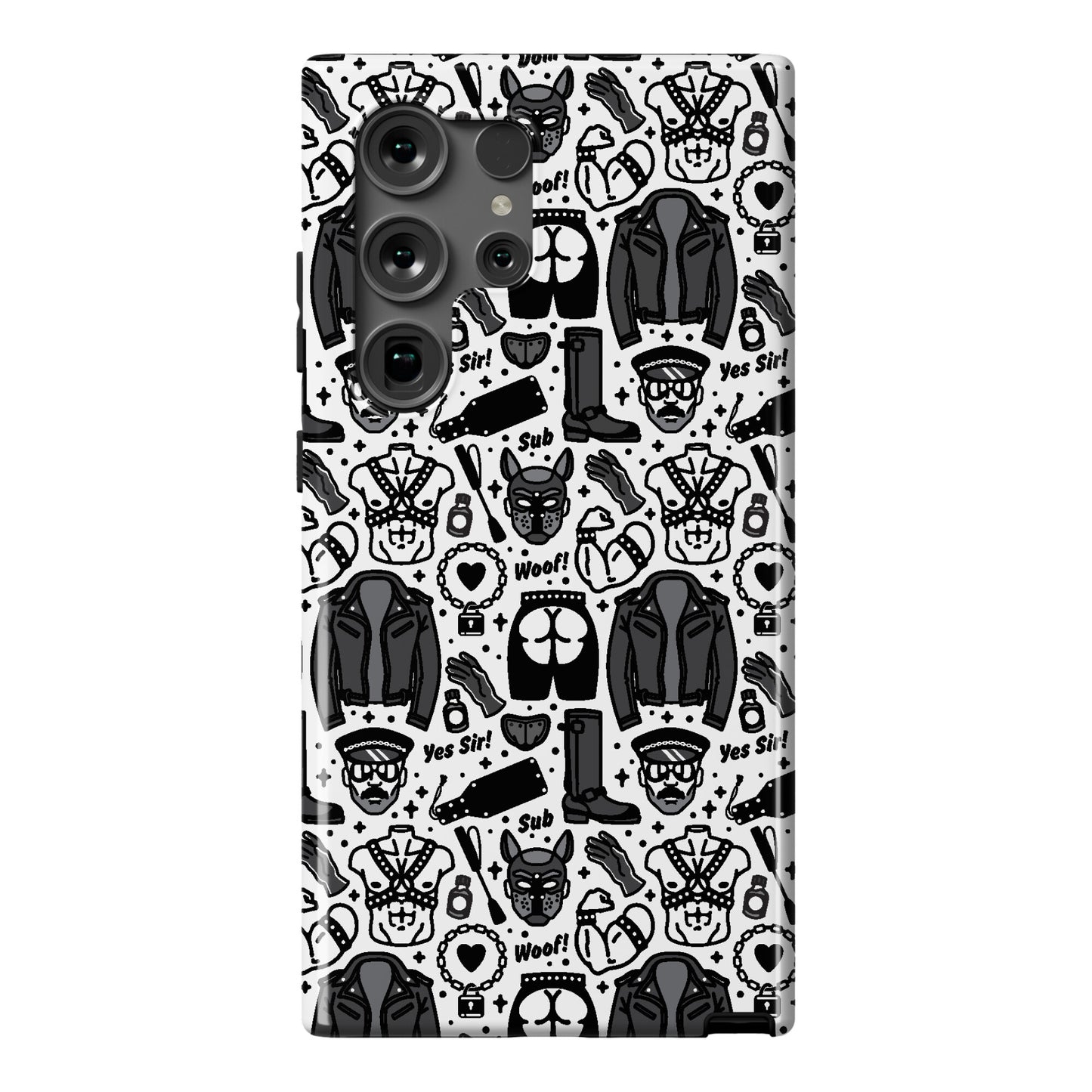 Leather Daddy Pattern Phone Case
