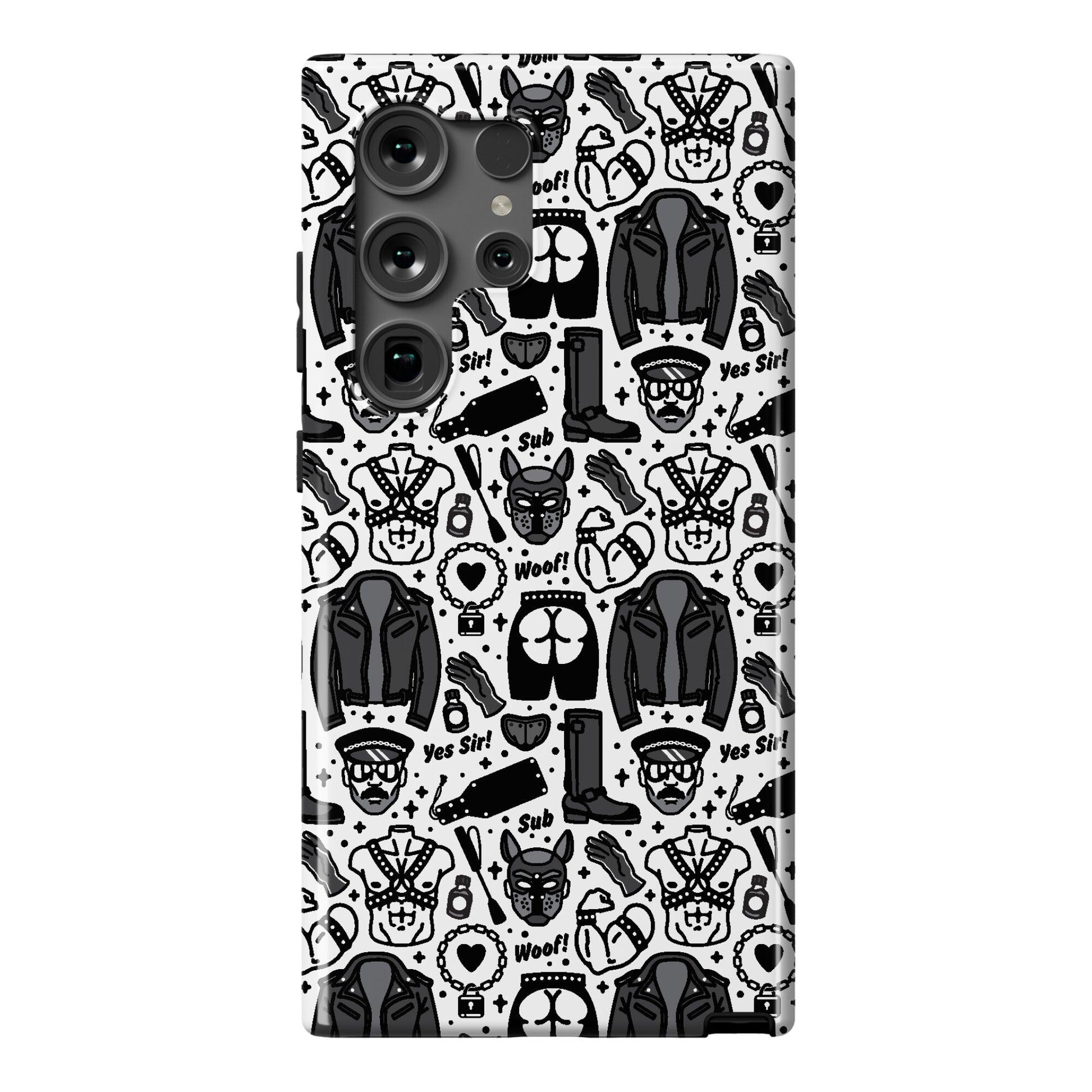 Leather Daddy Pattern Phone Case