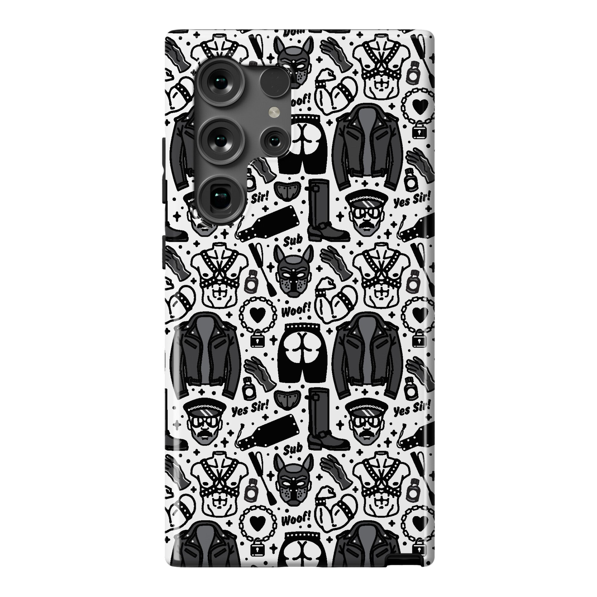 Leather Daddy Pattern Phone Case