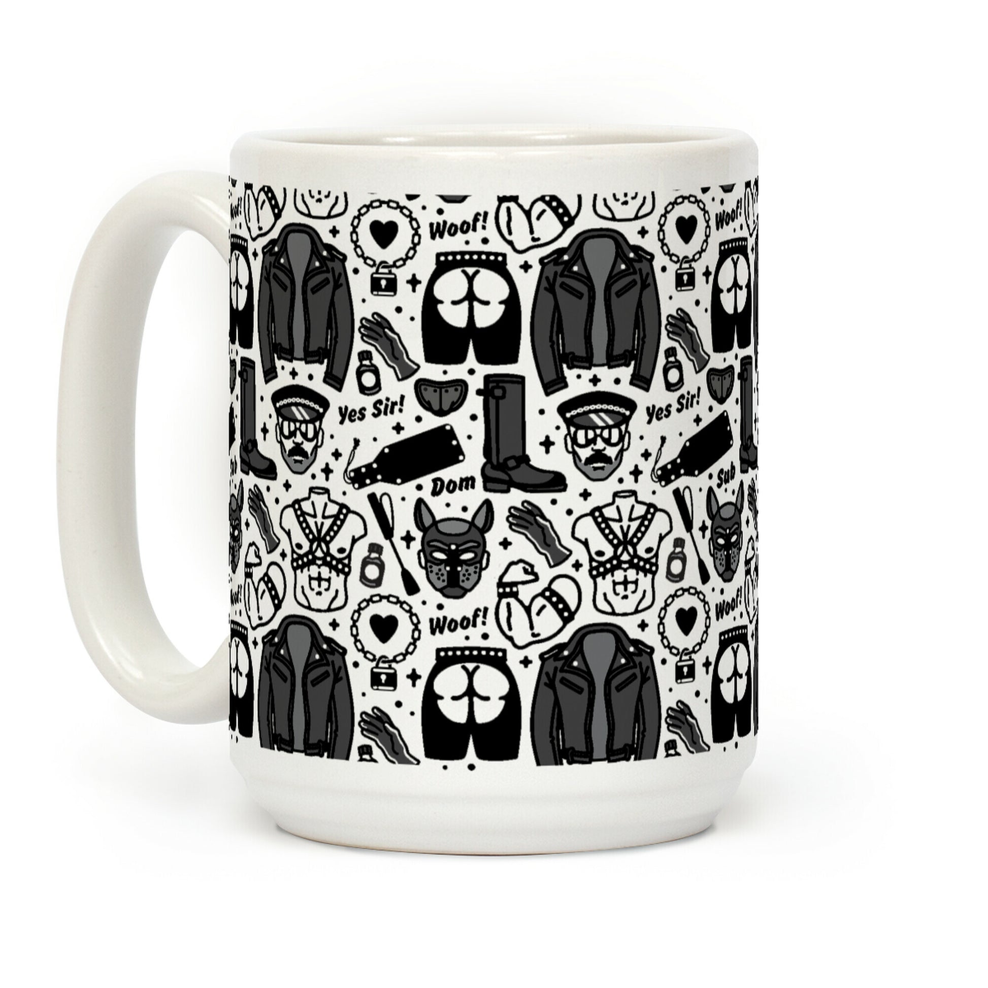 Leather Daddy Pattern Coffee Mug