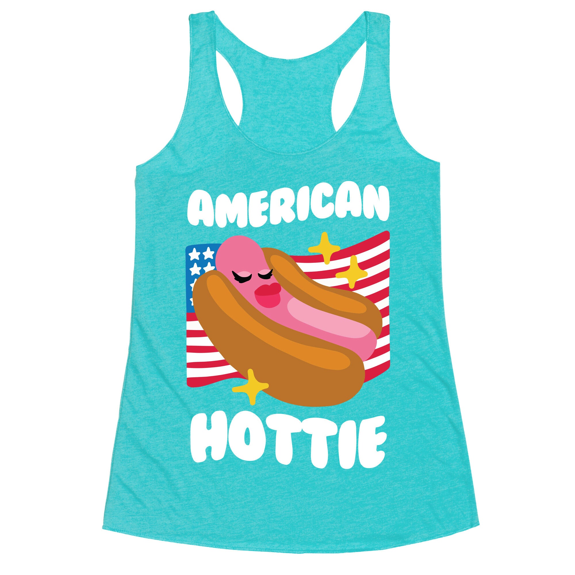 American Hottie (Hot Dog) Racerback Tank