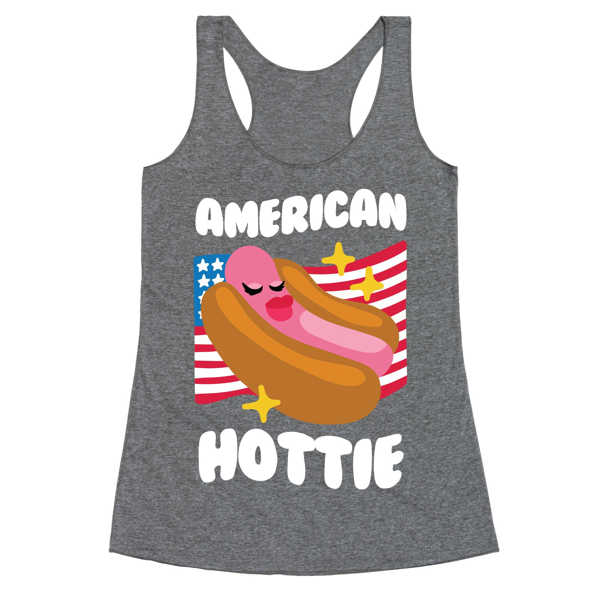 American Hottie (Hot Dog) Racerback Tank