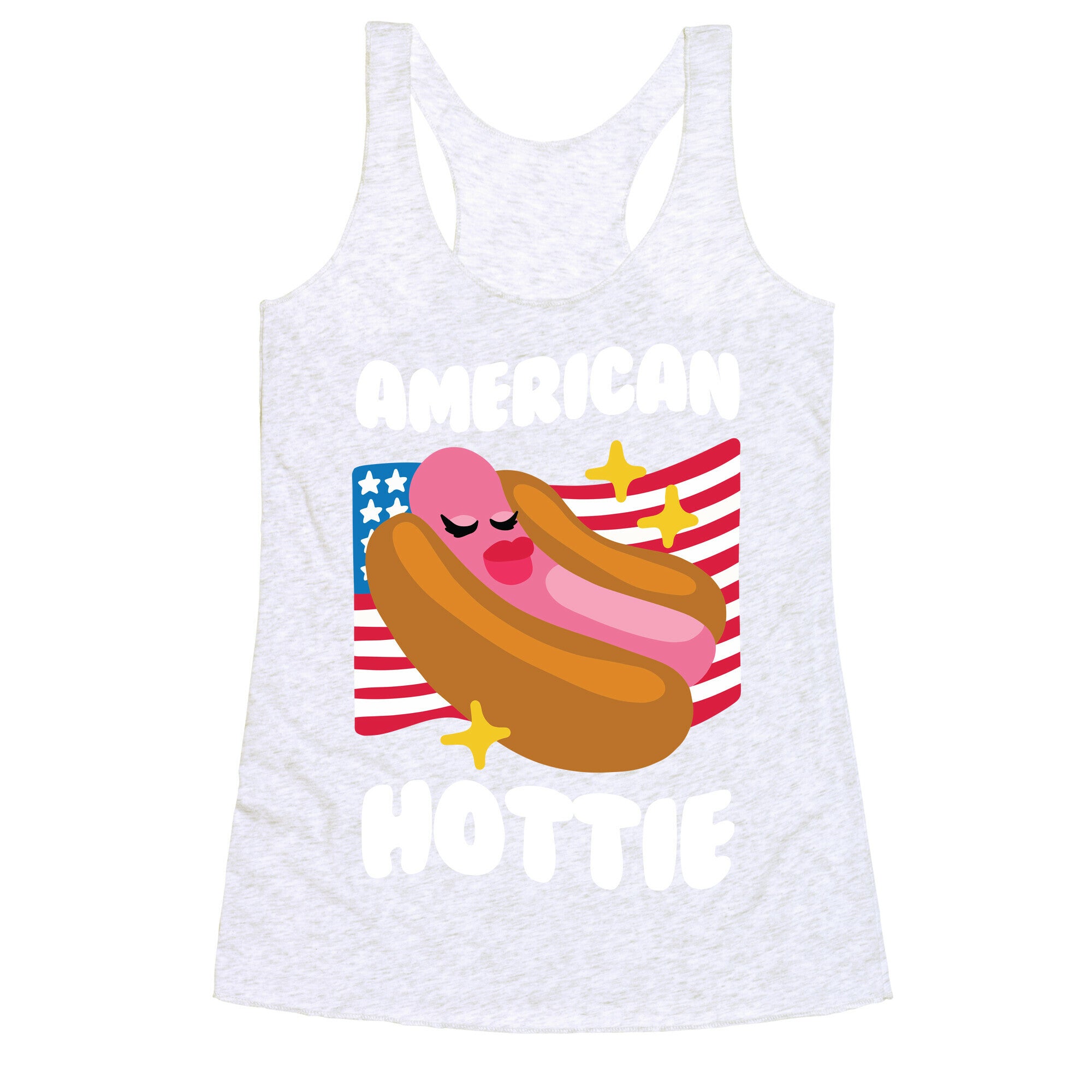 American Hottie (Hot Dog) Racerback Tank