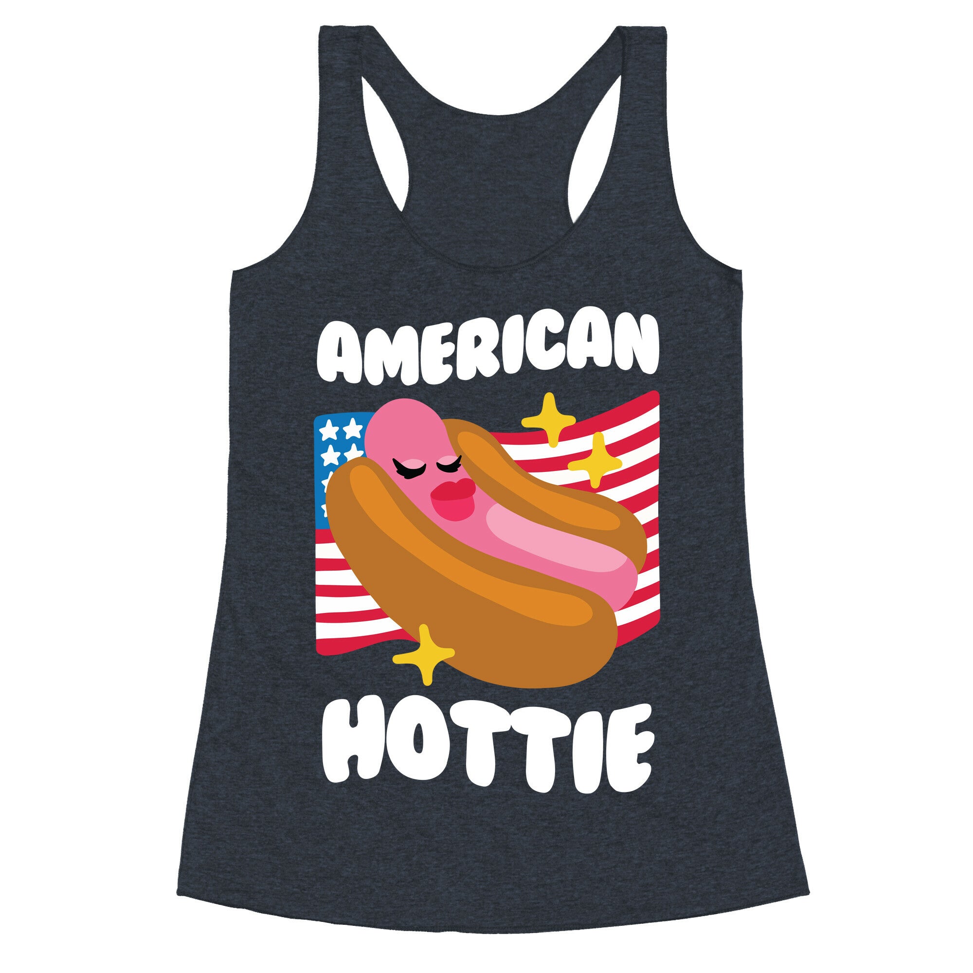 American Hottie (Hot Dog) Racerback Tank
