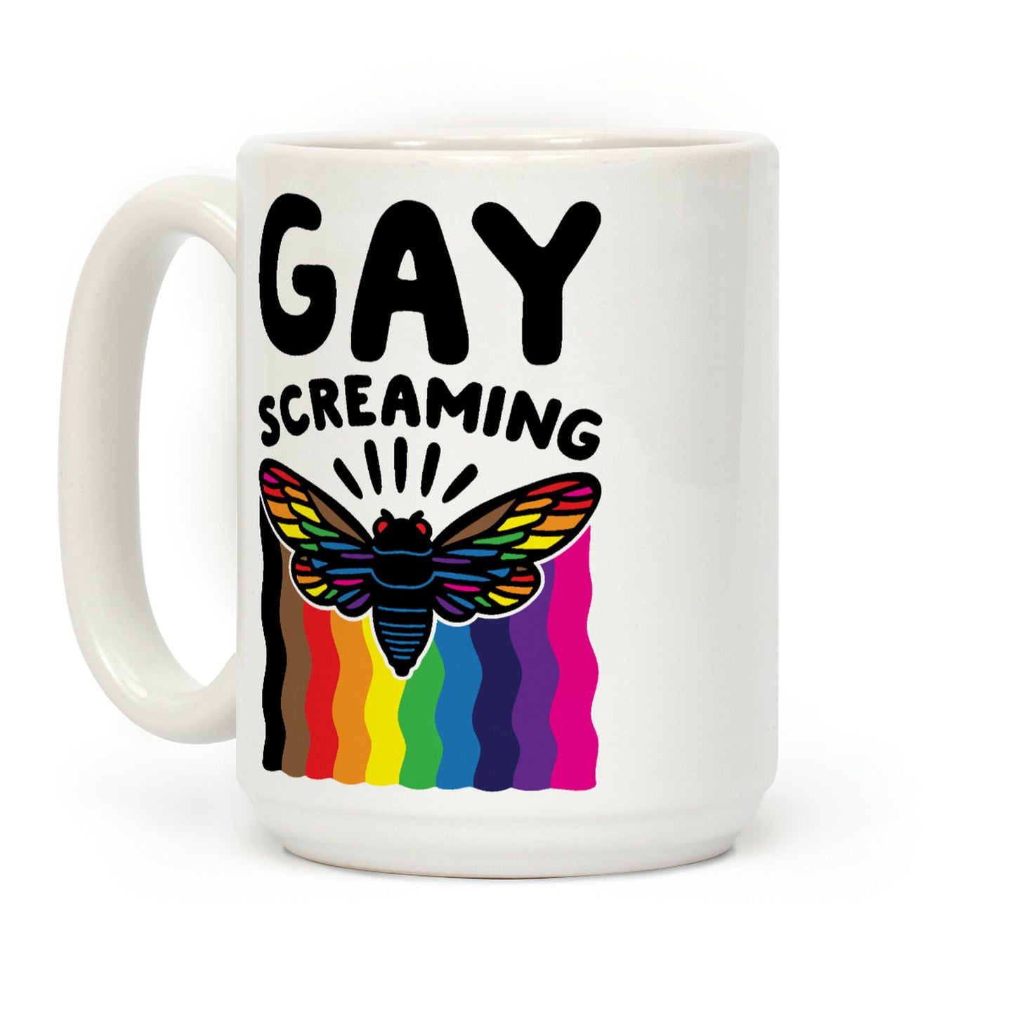 Gay Screaming Cicada Parody Coffee Mug