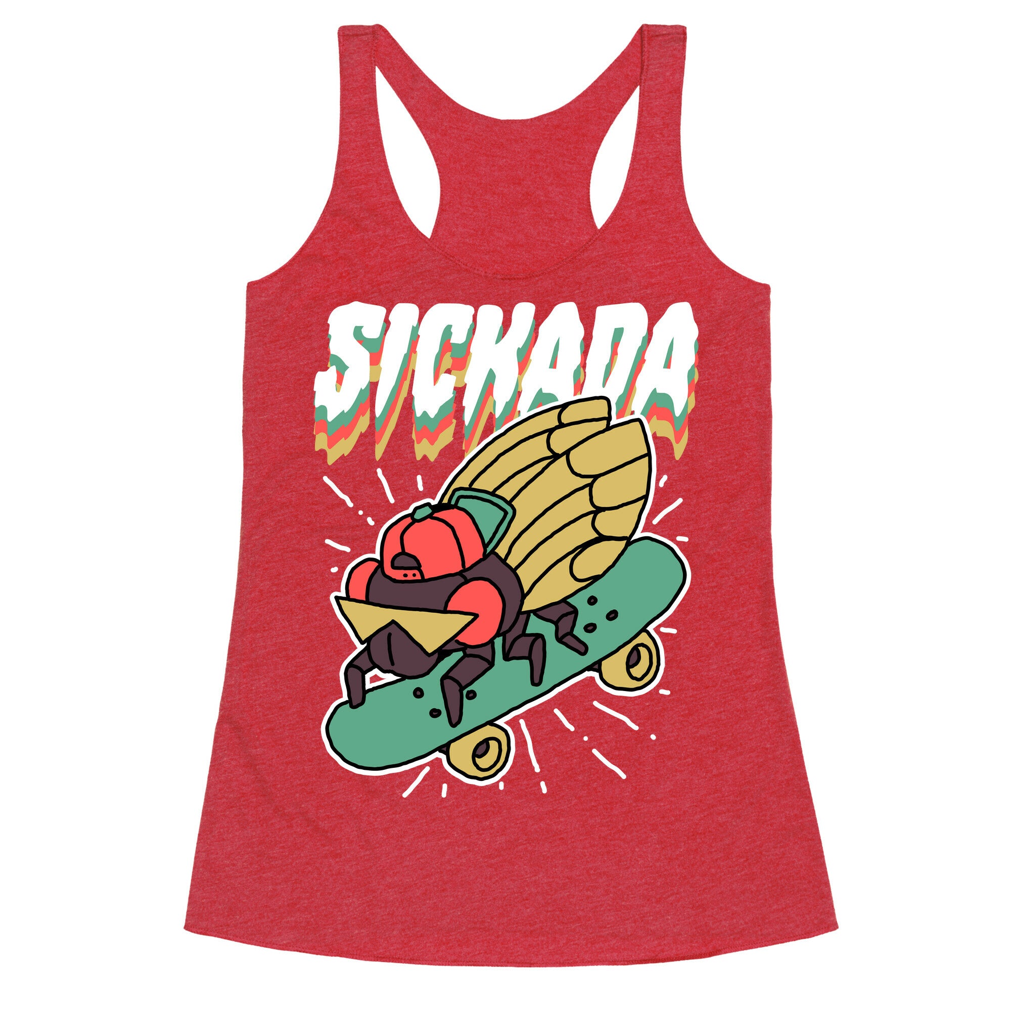 SICKada Cicada Racerback Tank