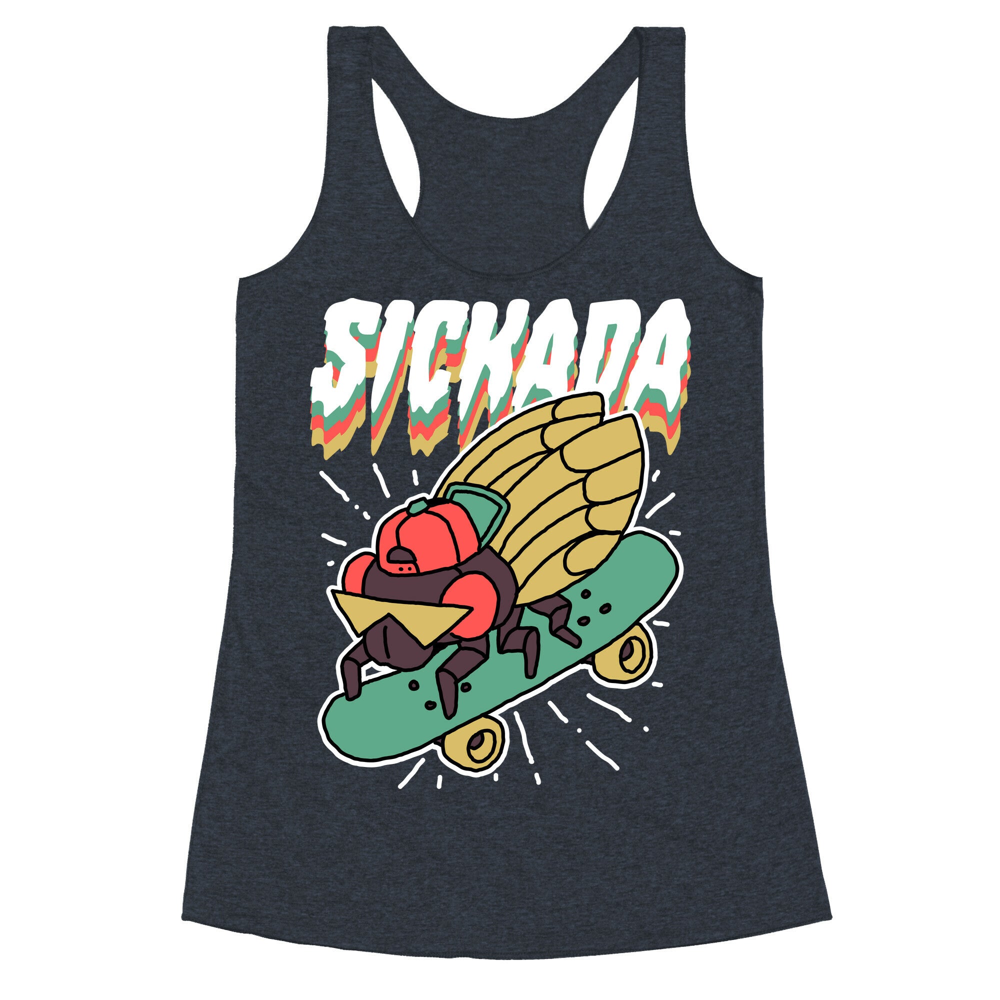 SICKada Cicada Racerback Tank