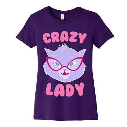 Crazy Cat Lady Women's Cotton Tee