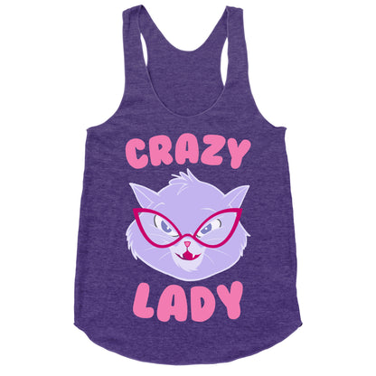 Crazy Cat Lady Racerback Tank