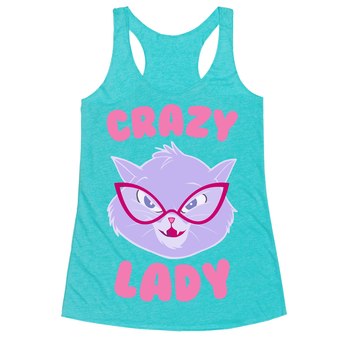 Crazy Cat Lady Racerback Tank