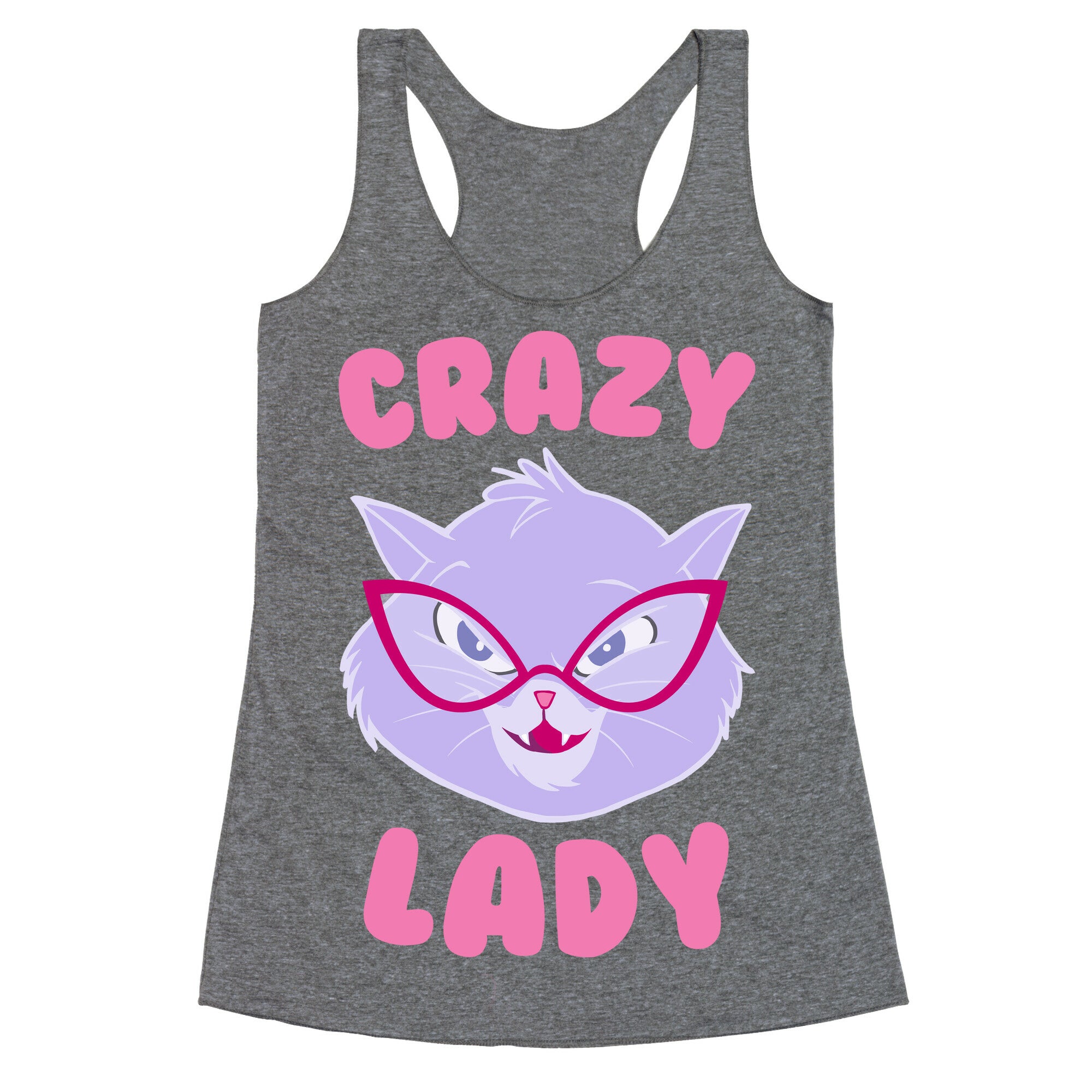 Crazy Cat Lady Racerback Tank