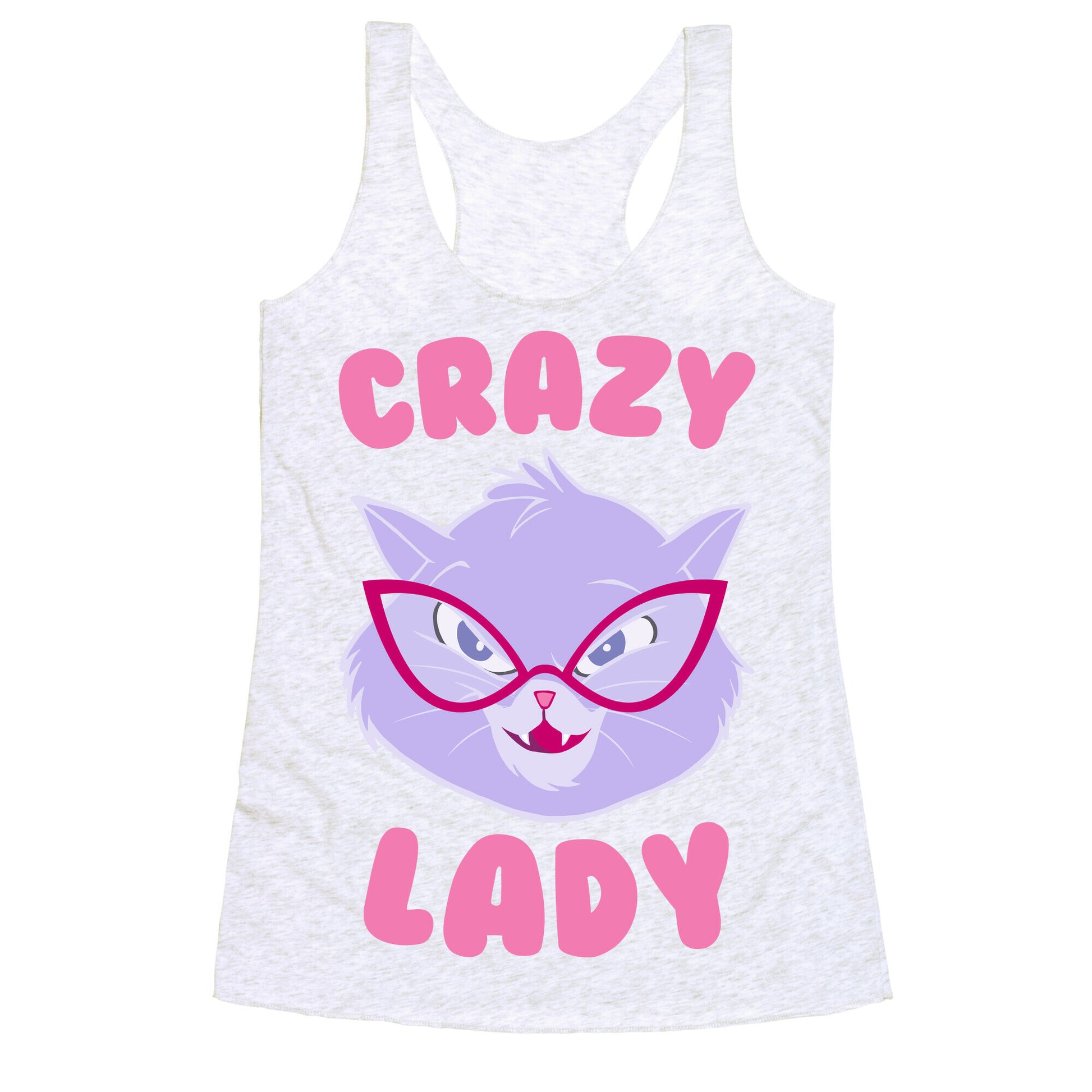 Crazy Cat Lady Racerback Tank