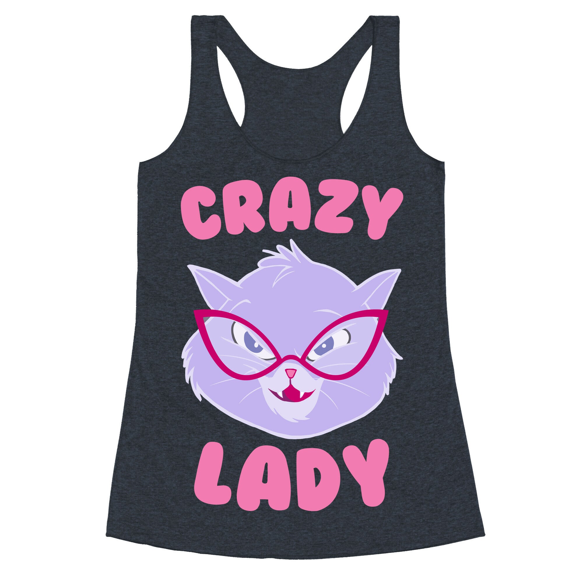 Crazy Cat Lady Racerback Tank