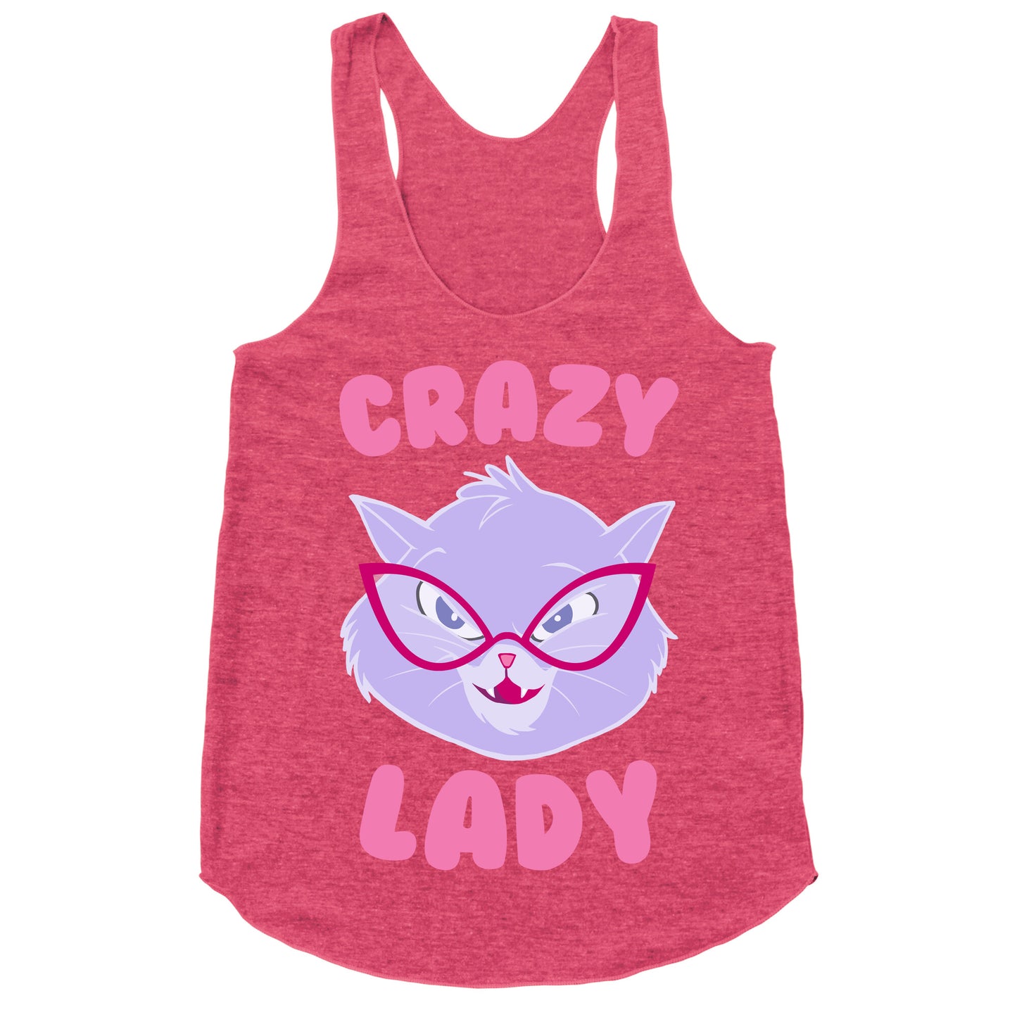Crazy Cat Lady Racerback Tank