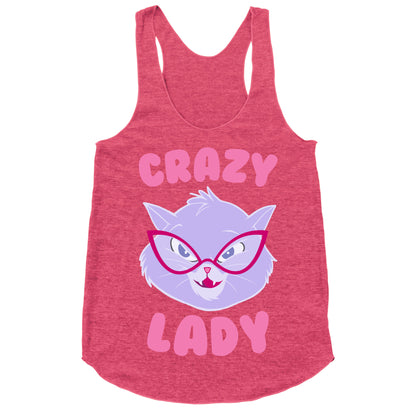 Crazy Cat Lady Racerback Tank