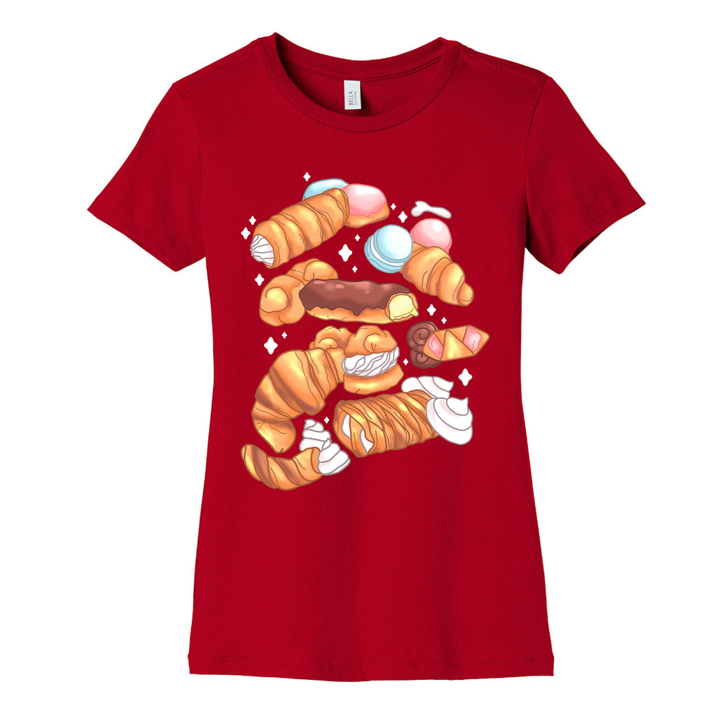 Penis Pastries Pattern Women's Cotton Tee