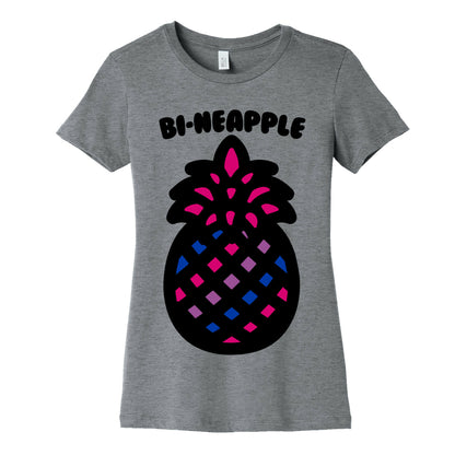 Bi-Neapple Bisexual Pride Pineapple Parody Women's Cotton Tee