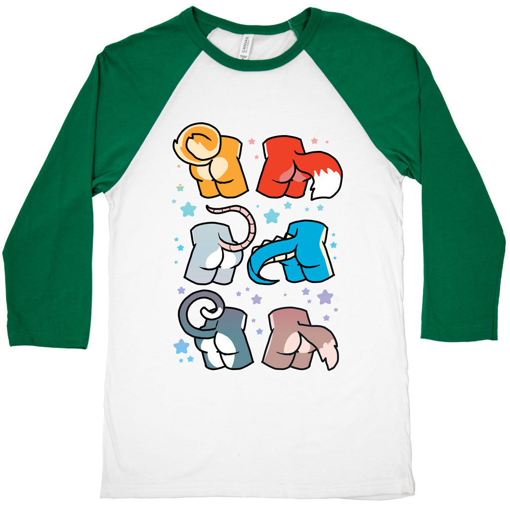 Assorted Furry Butts Baseball Tee