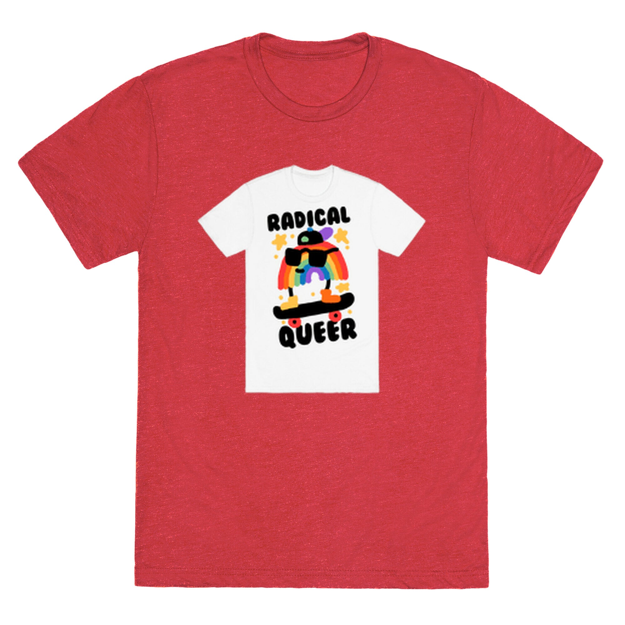 Radical Queer Rainbow Unisex Triblend Tee