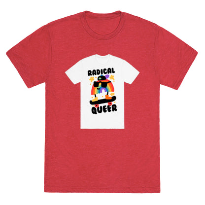 Radical Queer Rainbow Unisex Triblend Tee