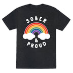 Sober And Proud Unisex Triblend Tee