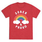 Sober And Proud Unisex Triblend Tee