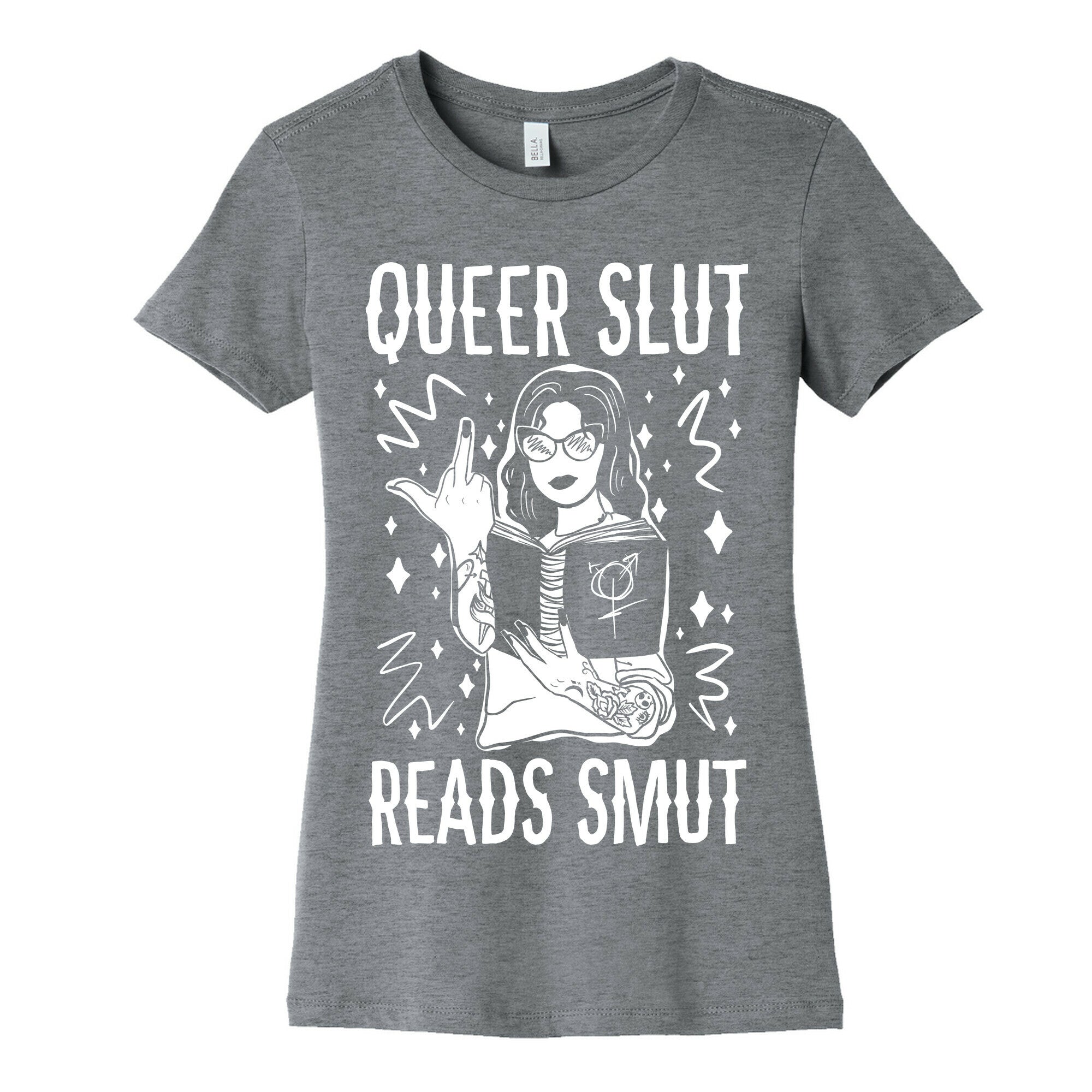 Queer Slut Reads Smut Women's Cotton Tee