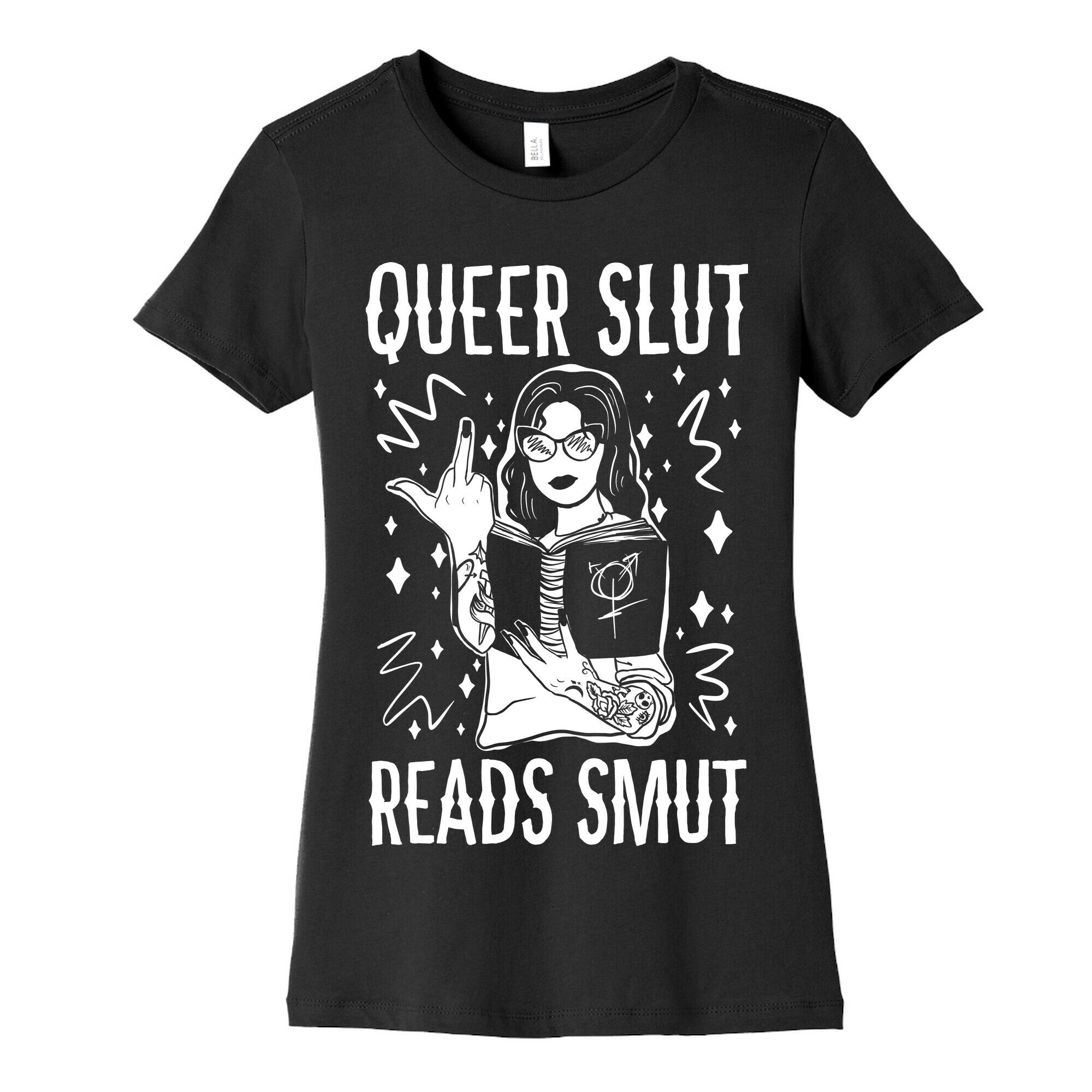 Queer Slut Reads Smut Women's Cotton Tee