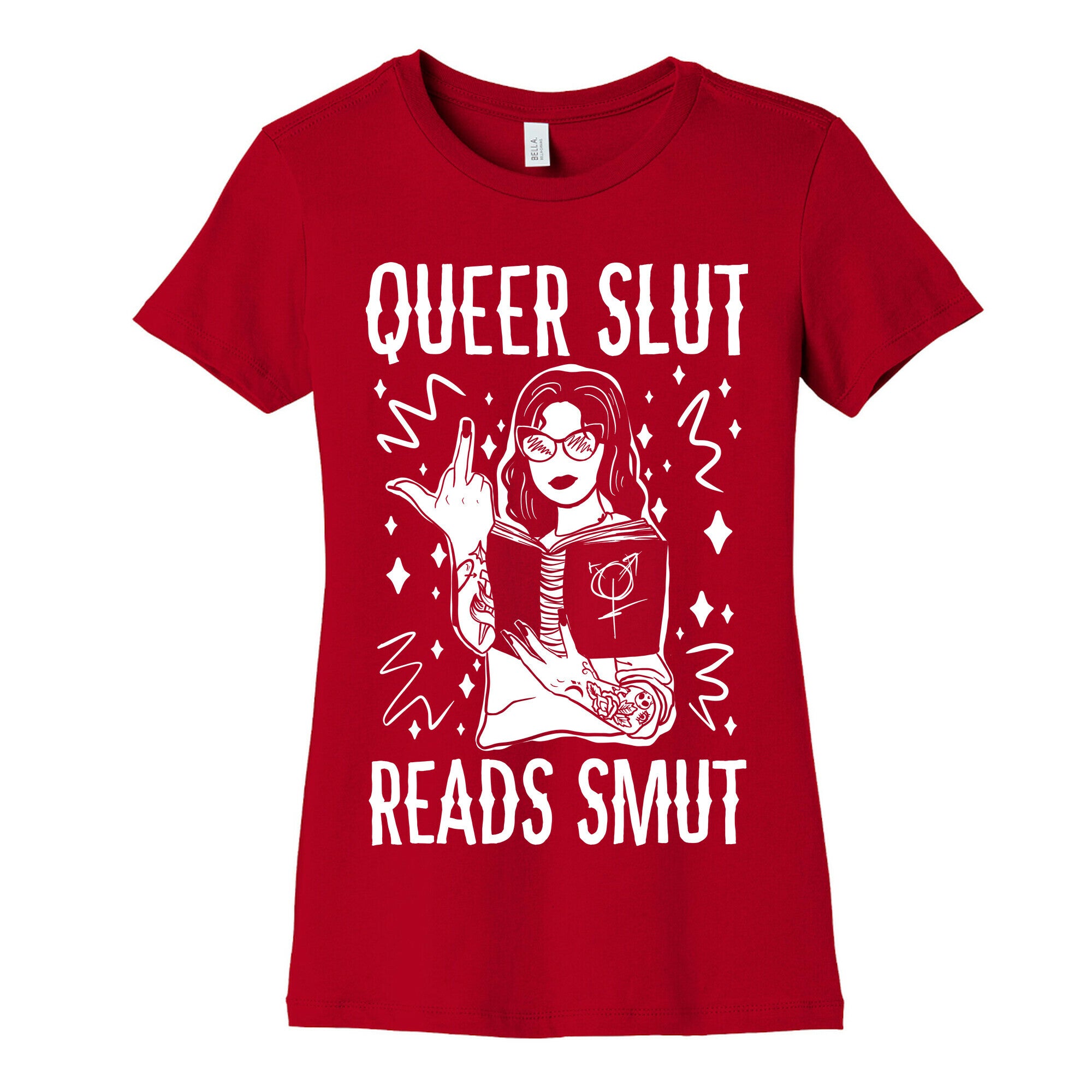 Queer Slut Reads Smut Women's Cotton Tee