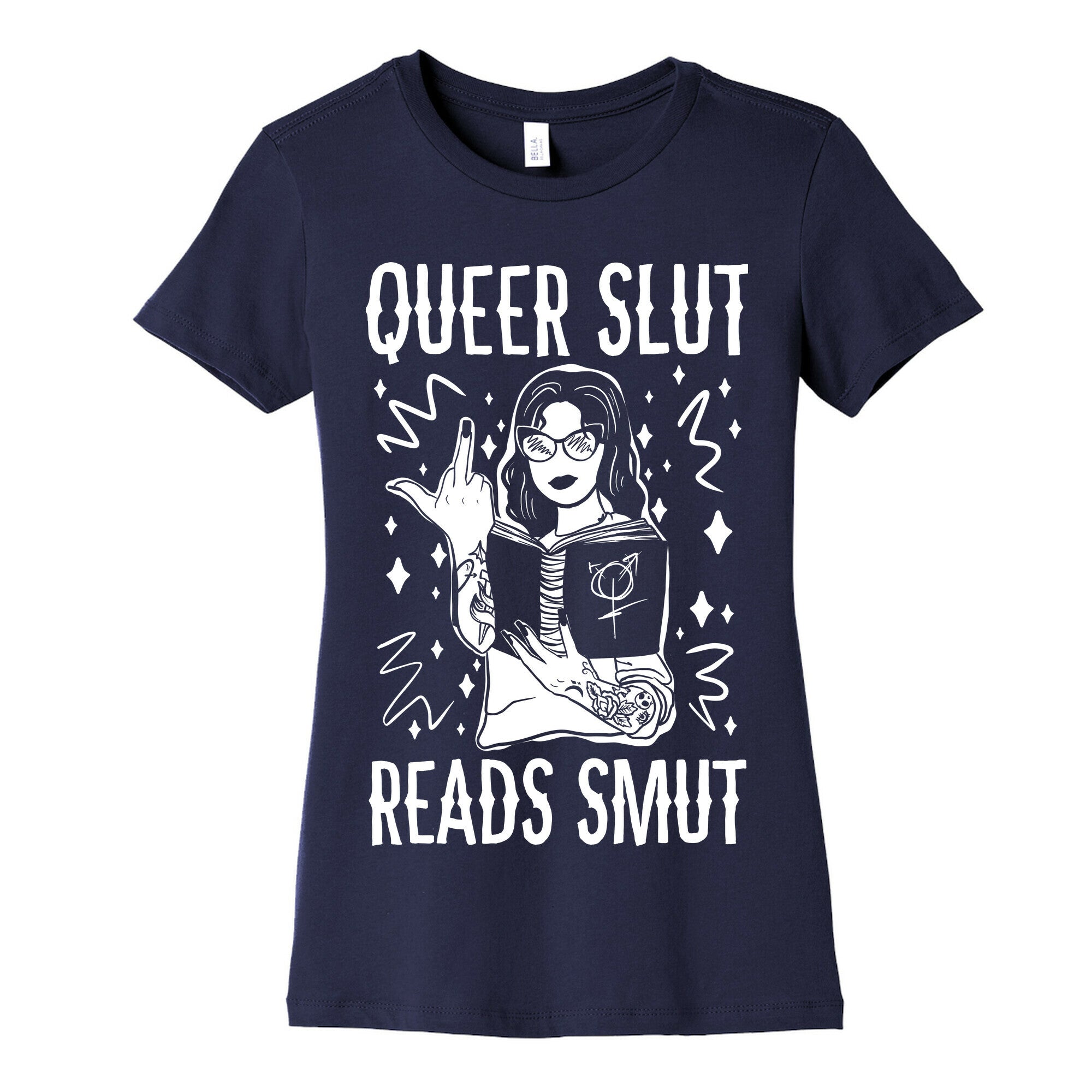Queer Slut Reads Smut Women's Cotton Tee