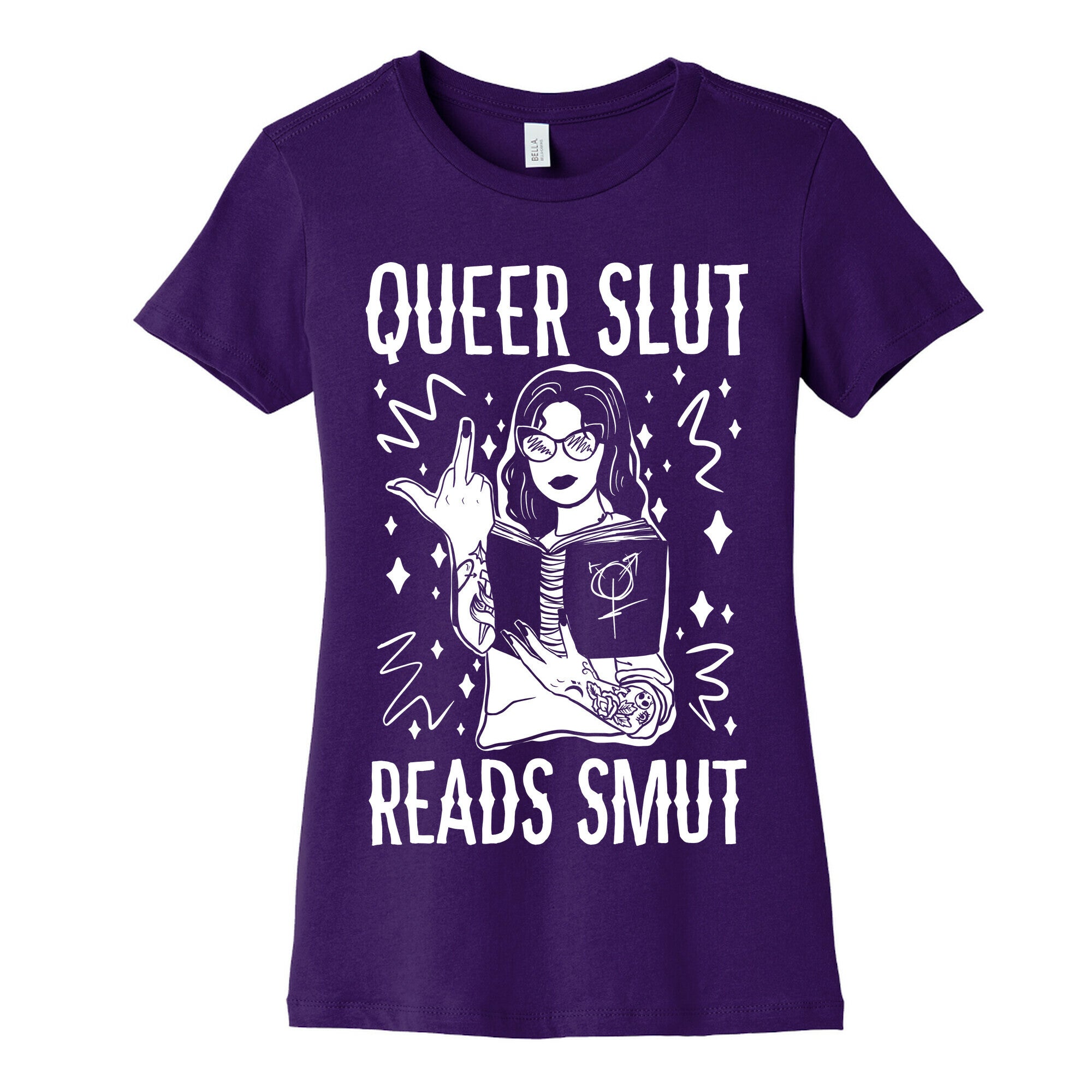 Queer Slut Reads Smut Women's Cotton Tee