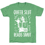 Queer Slut Reads Smut Unisex Triblend Tee