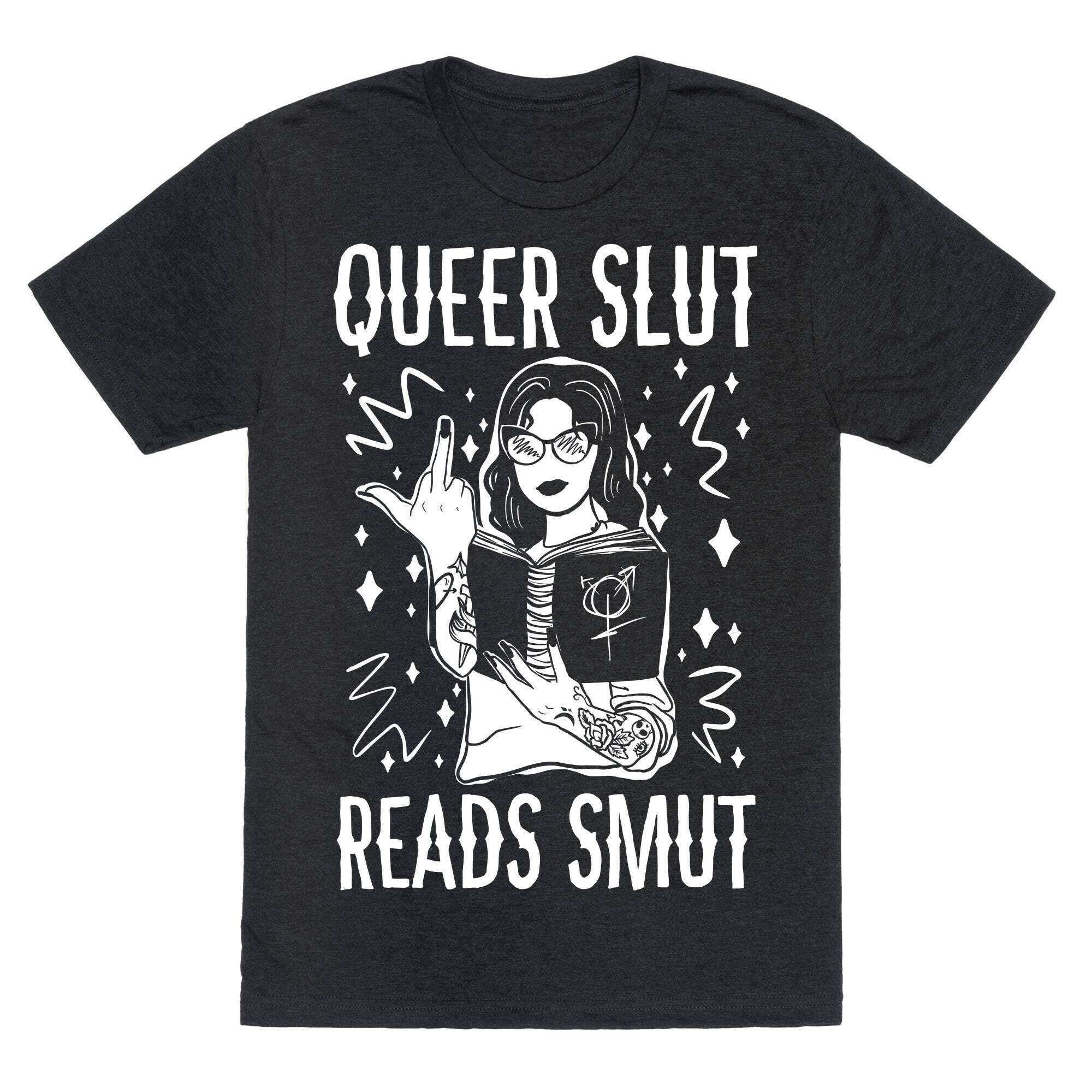 Queer Slut Reads Smut Unisex Triblend Tee