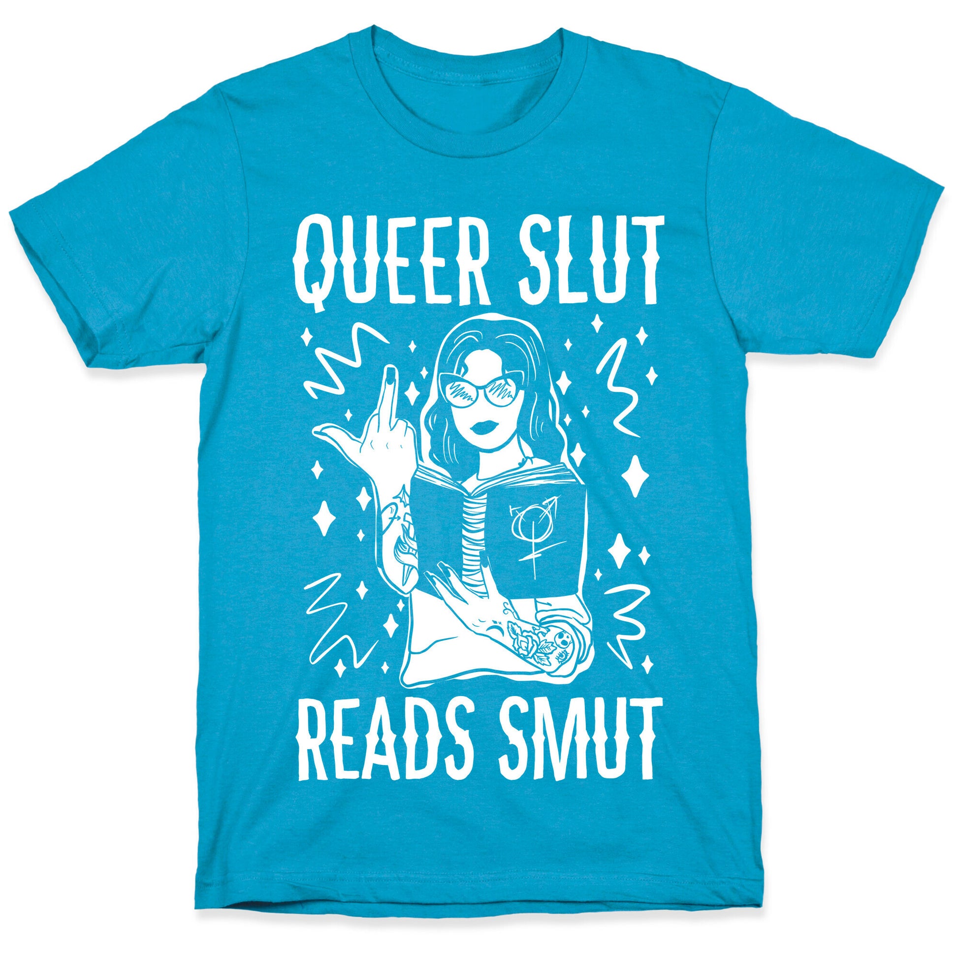 Queer Slut Reads Smut Unisex Triblend Tee
