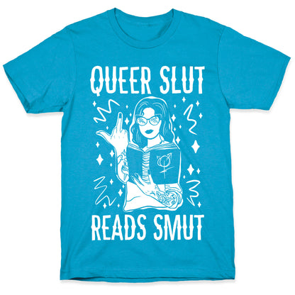 Queer Slut Reads Smut Unisex Triblend Tee
