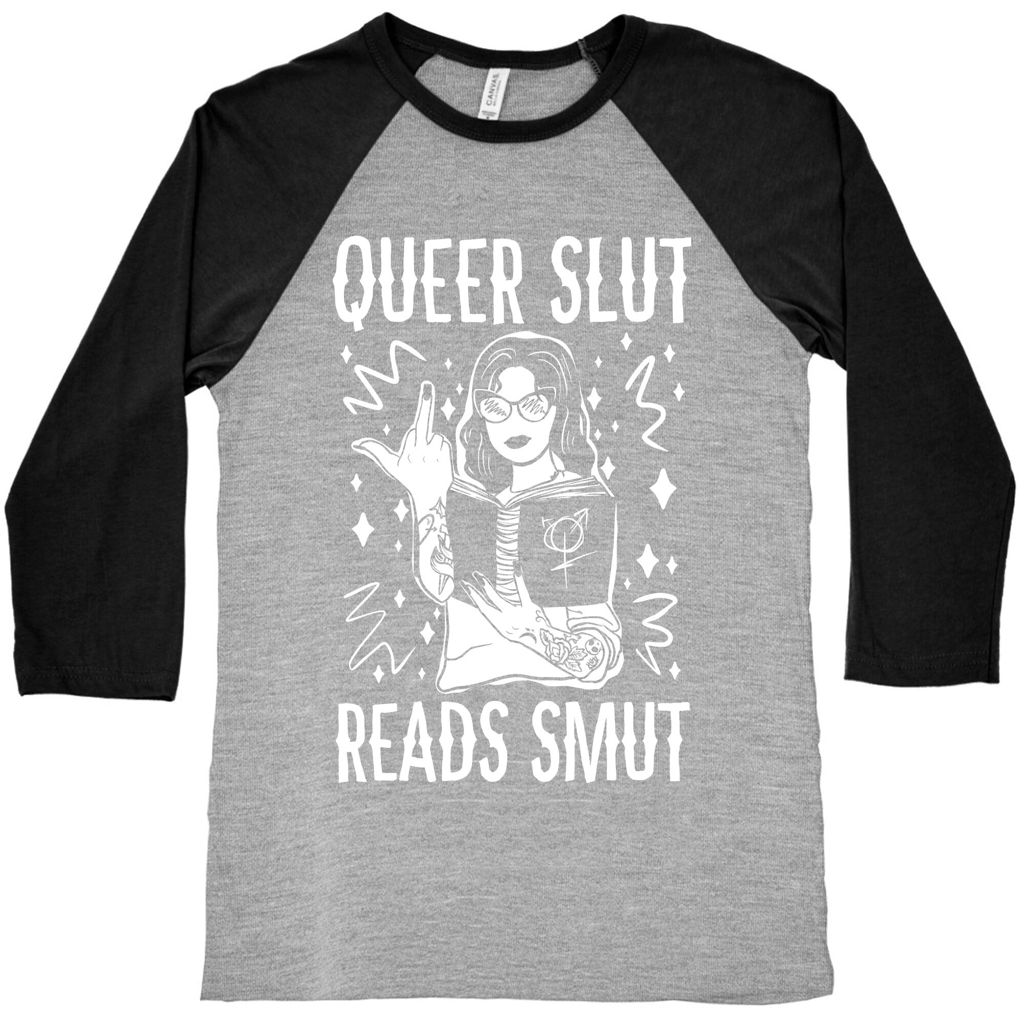 Queer Slut Reads Smut Baseball Tee