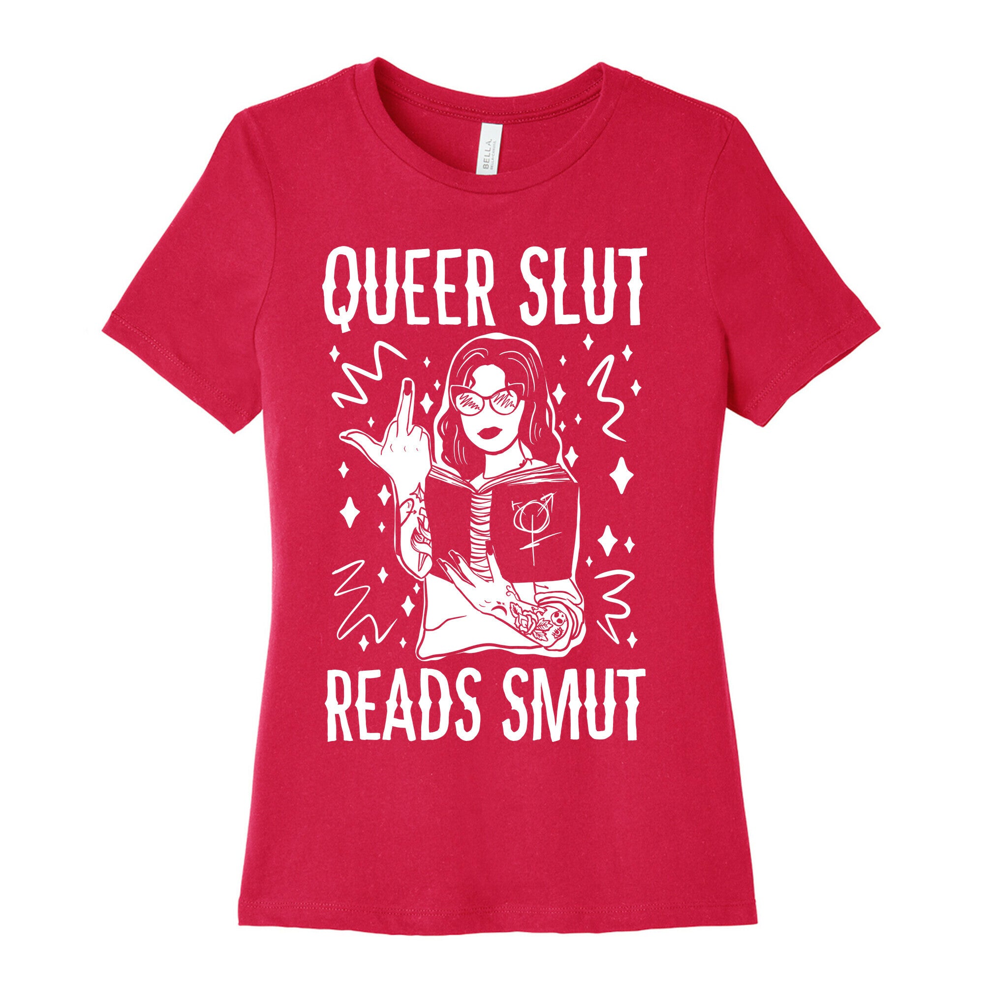 Queer Slut Reads Smut Women's Cotton Tee