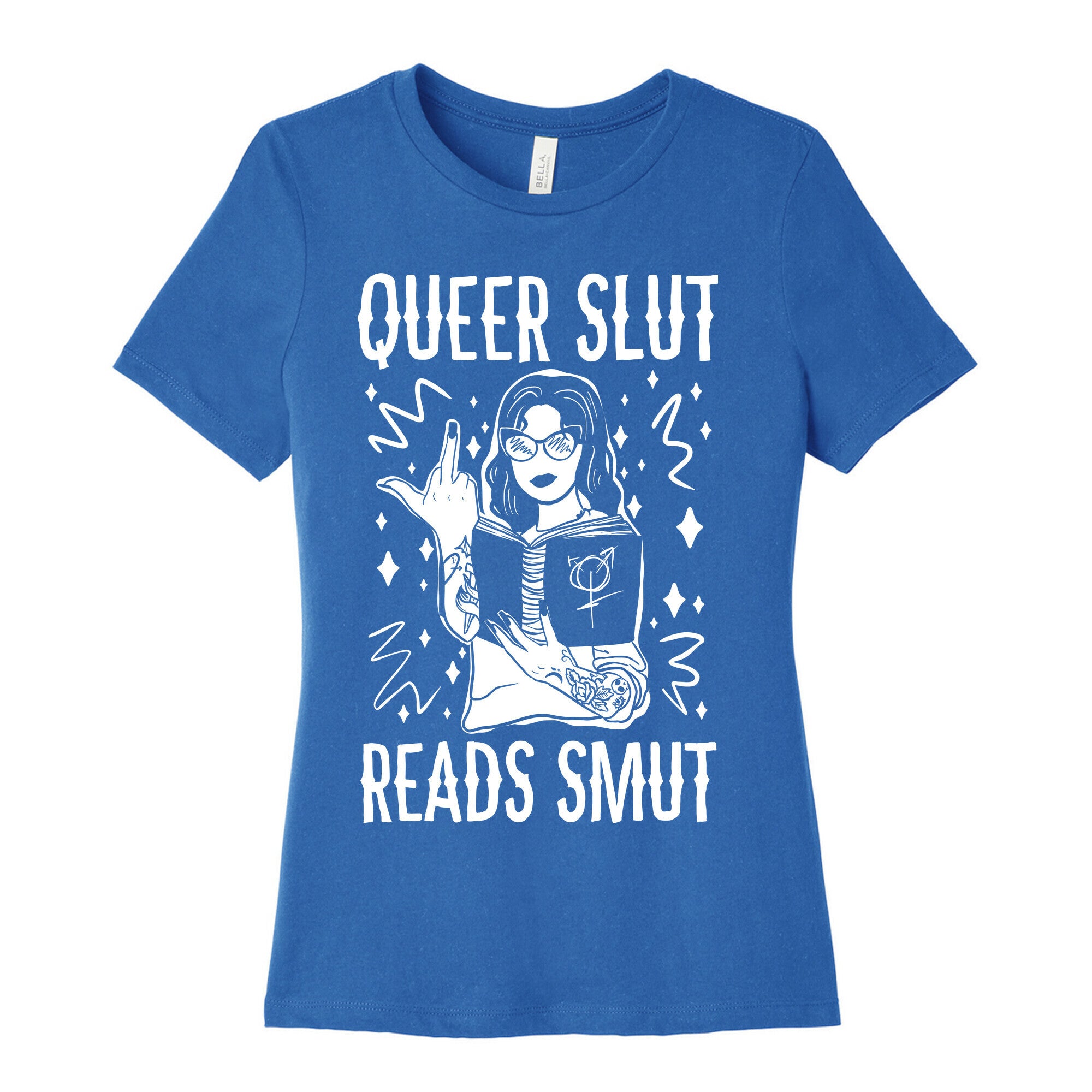 Queer Slut Reads Smut Women's Cotton Tee